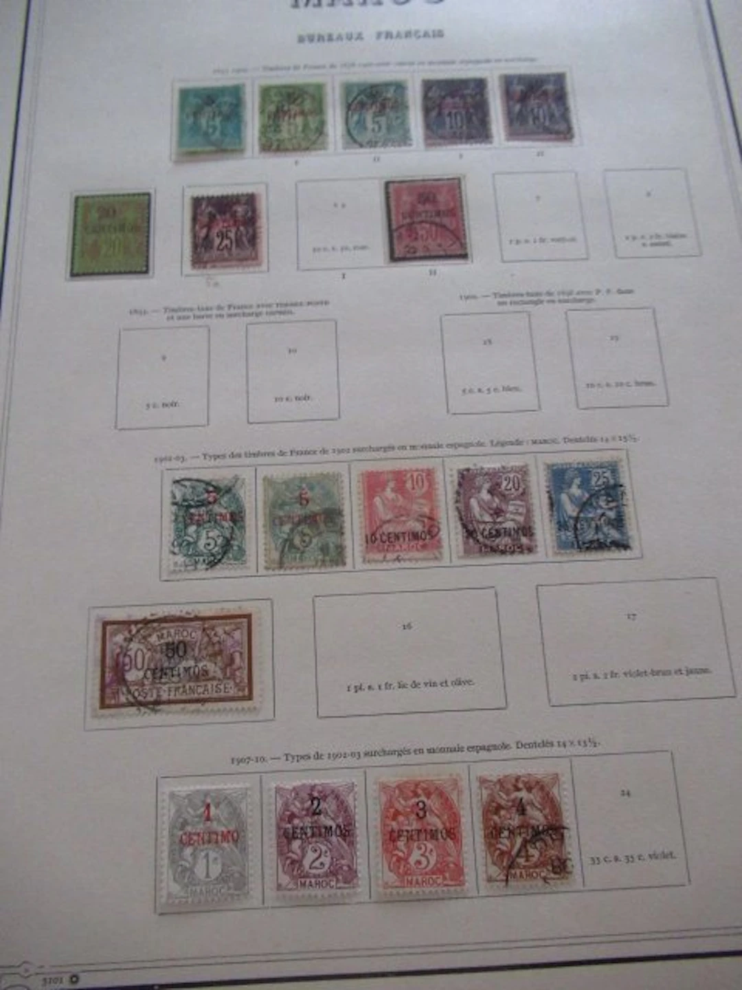 Morocco 1891/1971 - Important collection of stamps.