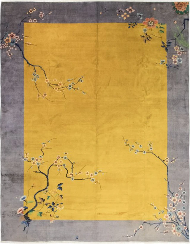 Hand-knotted Antique Chinese Rug – Art Deco - Carpet - 500 cm - 394 cm