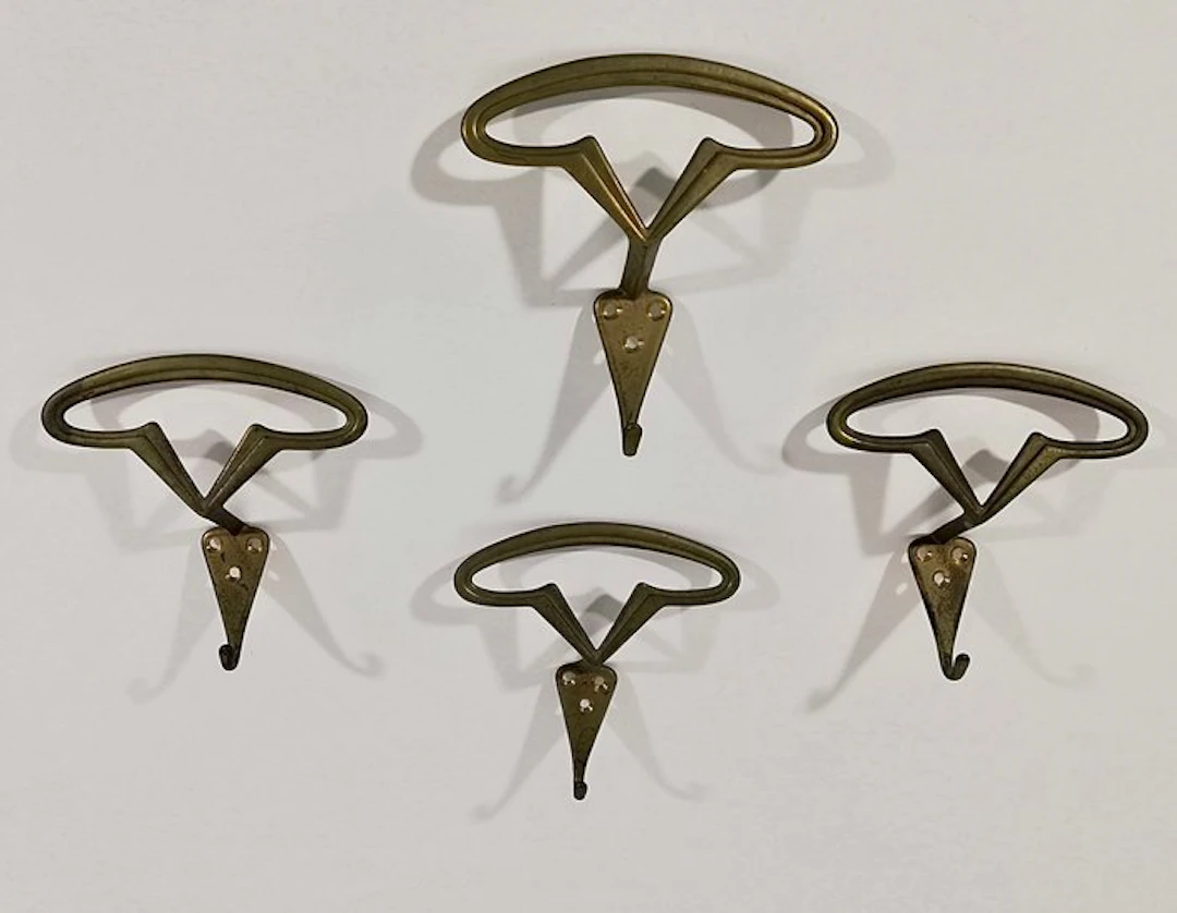 Coat rack - Mid-Century Modern Design 1950 - Brass - A...