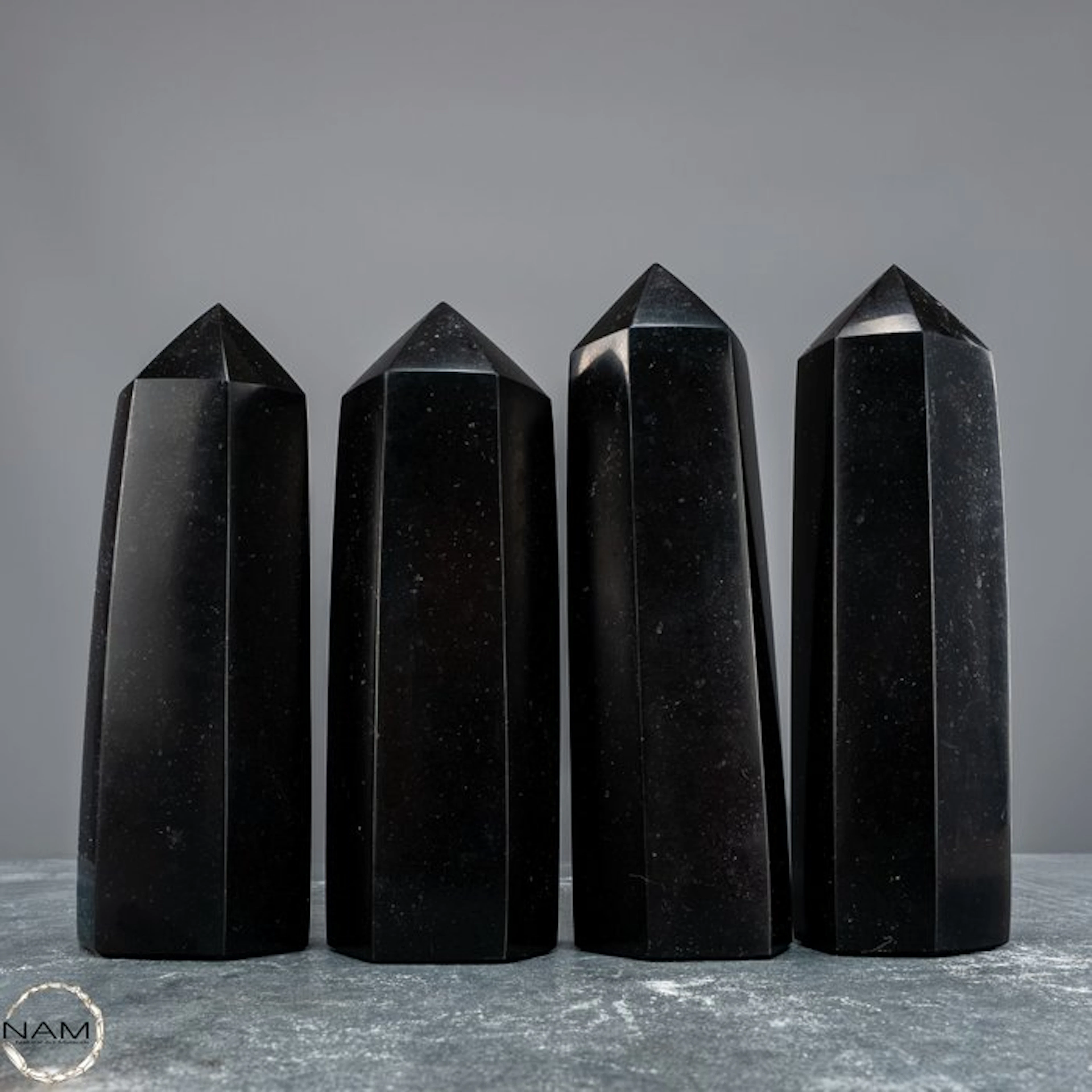 Exclusive Black Tourmaline Obelisk Set – Powerful...
