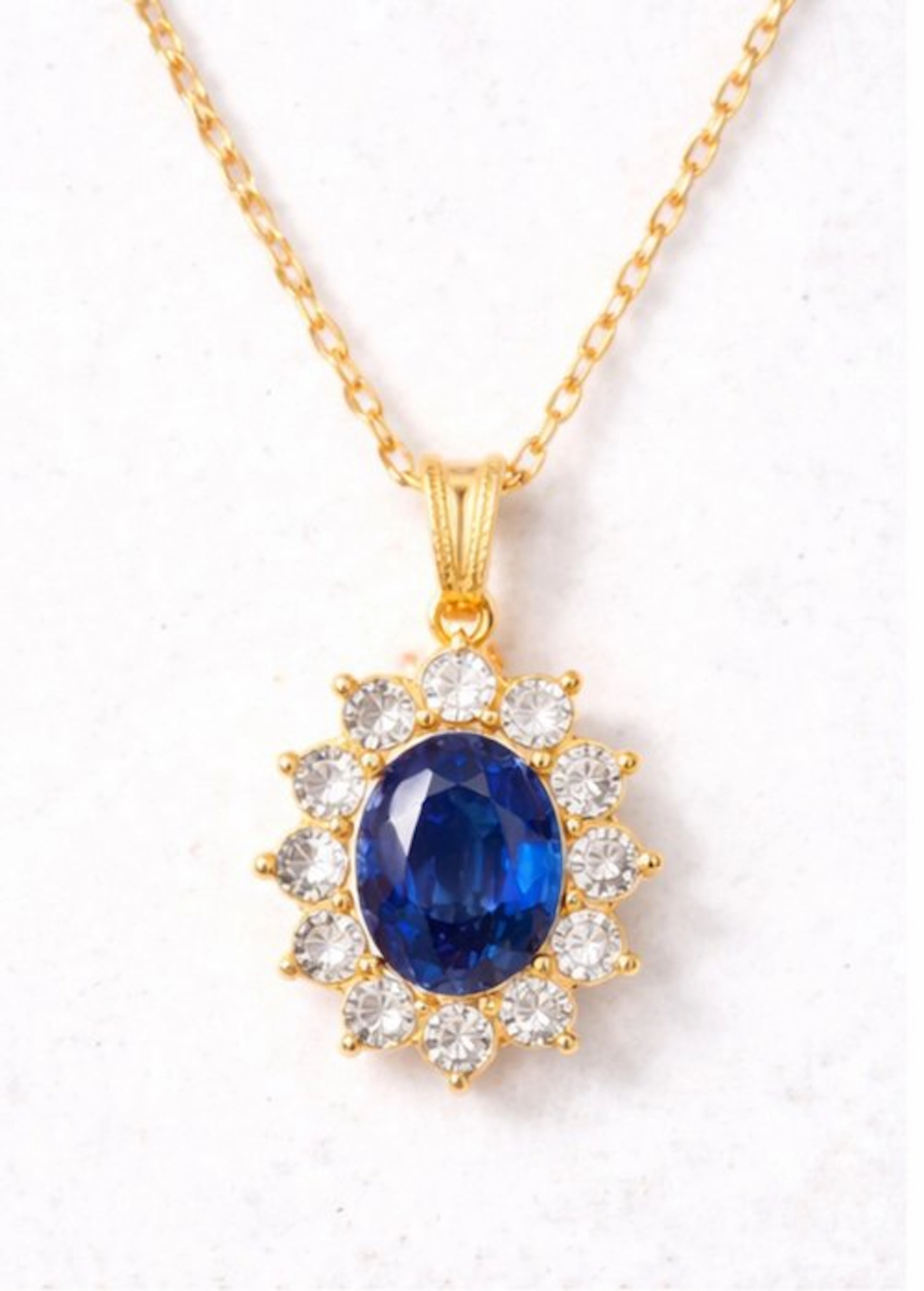 No reserve price - Necklace - 18 kt. Yellow gold Topaz - Topaz
