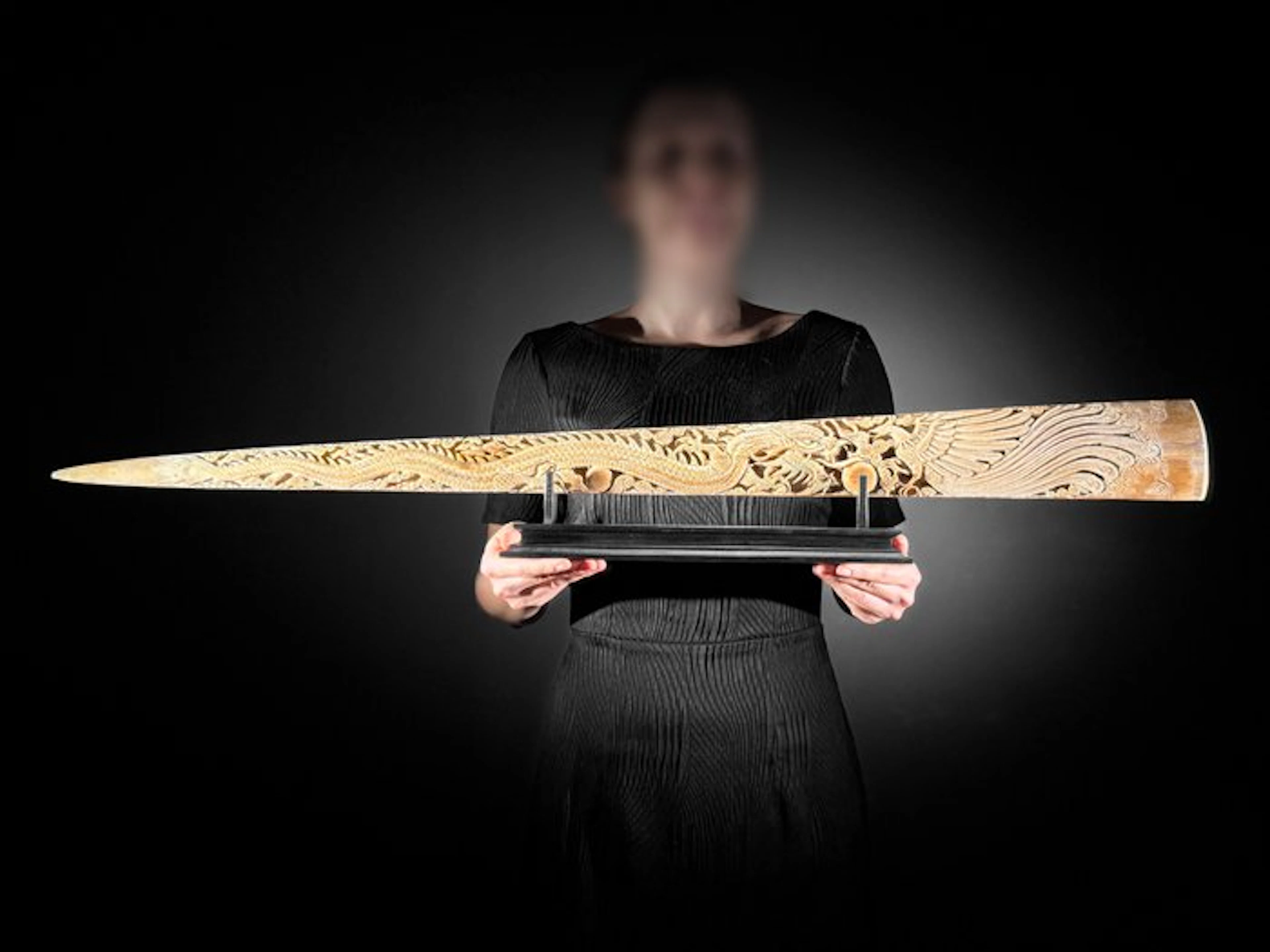 NO RESERVE PRICE - Finely Carved Extra Large Swordfish...