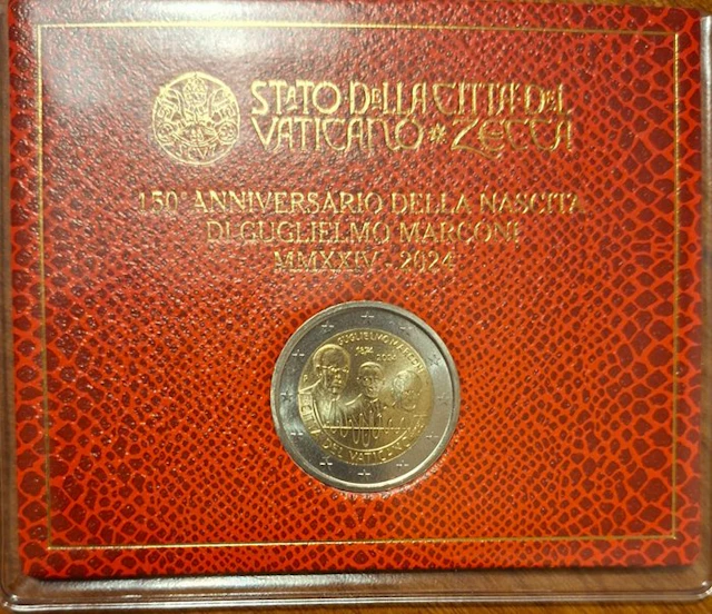 Vatican. 2 Euro 2024 "Guglielmo Marconi" (No reserve price)