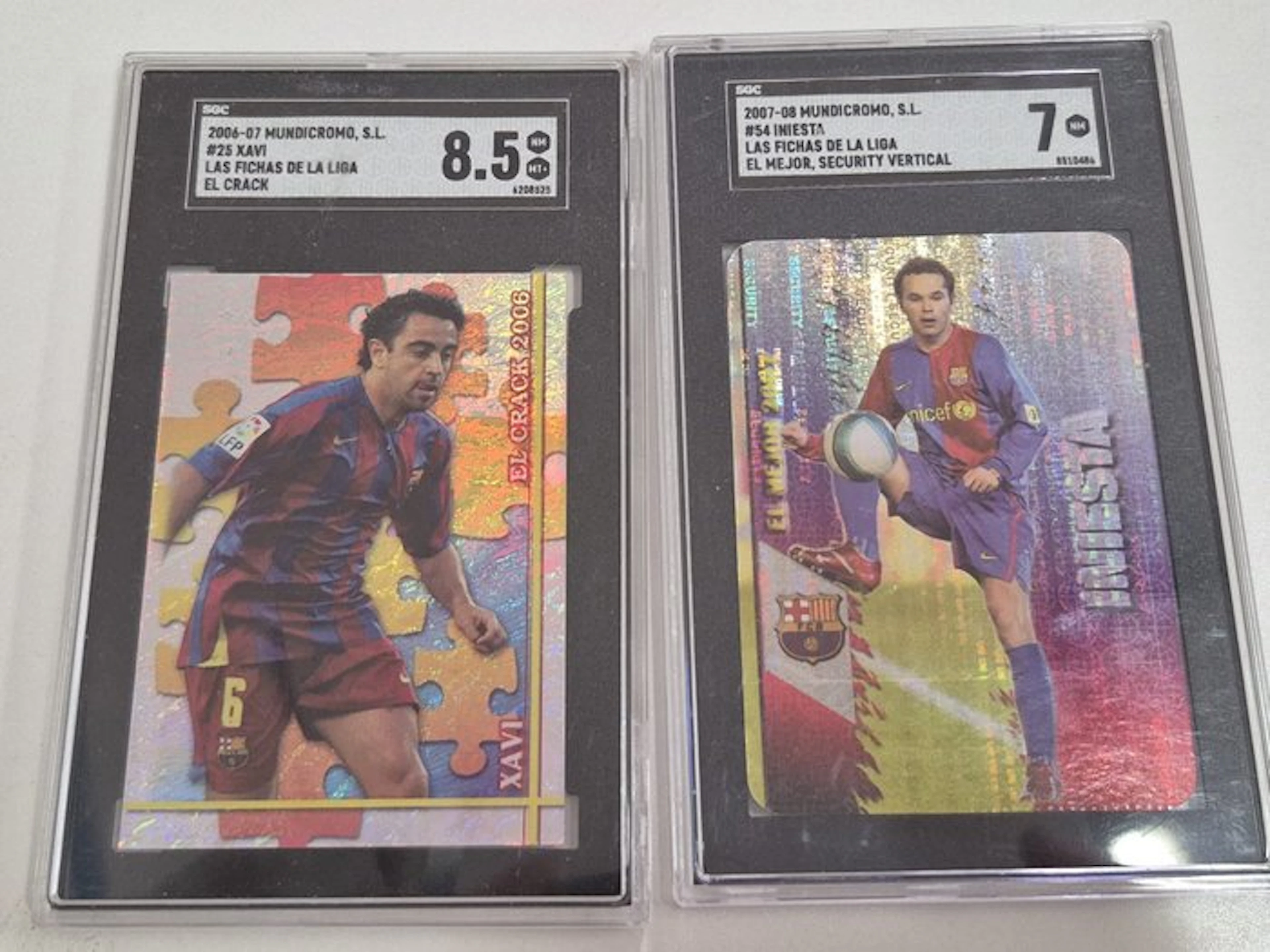 Lotto SGC Barca: Xavi 06/07 El Crack 8.5 + Iniesta 06/07...