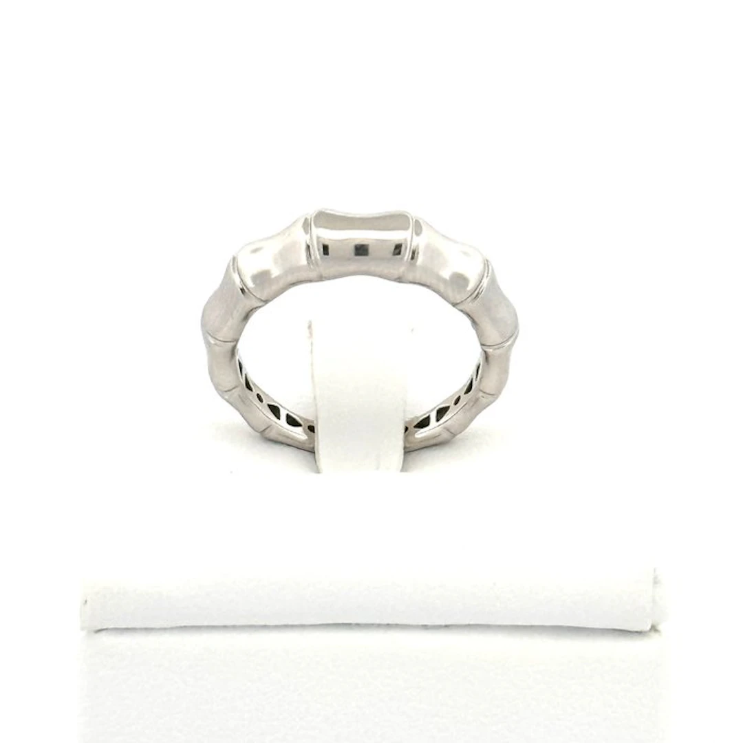 Ring - 18 kt. White gold - Bamboo