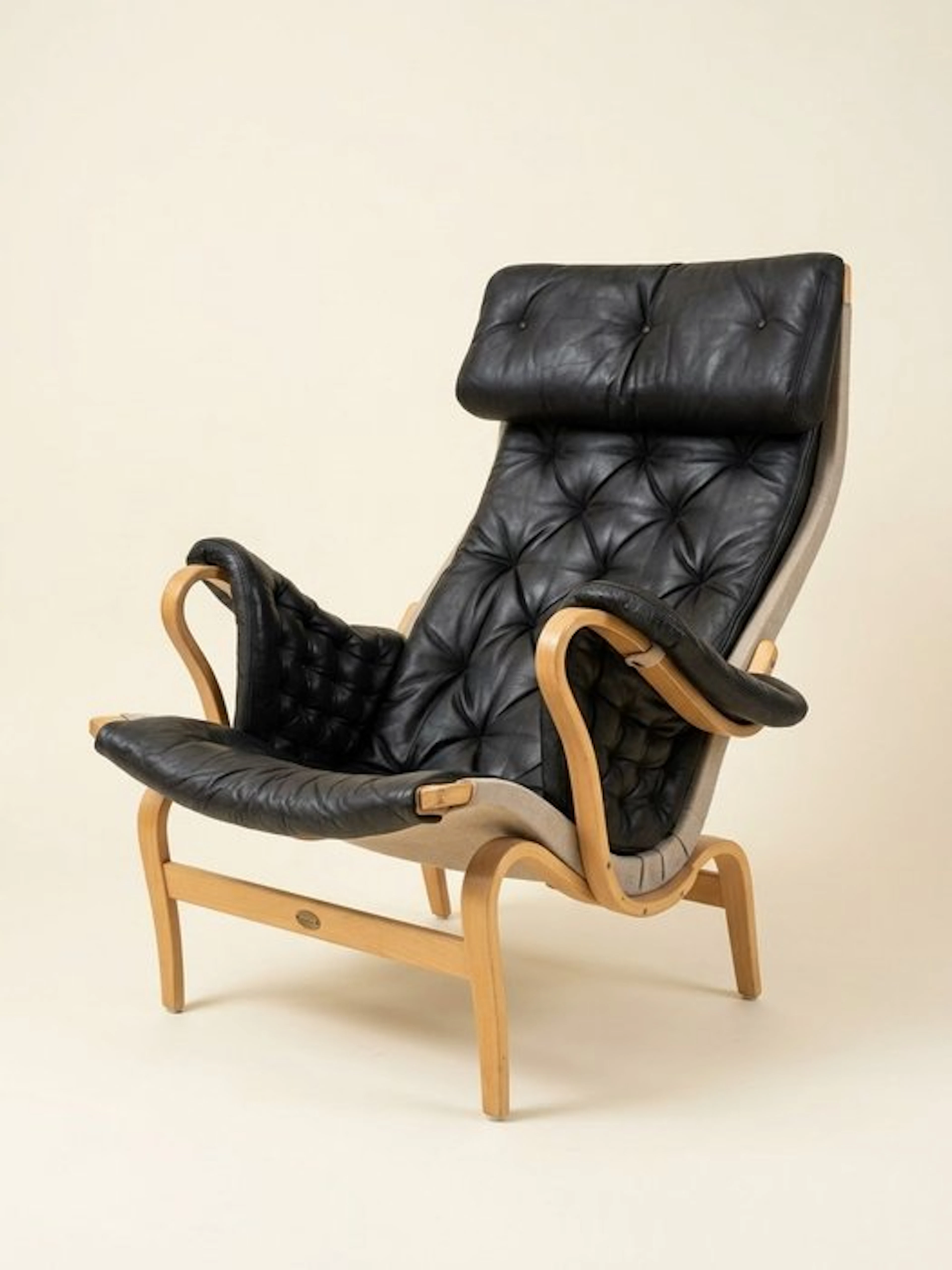 Bruno Mathsson - Lounge chair - Pernilla/ DUX/Karl Mathsson - Wood, Leather