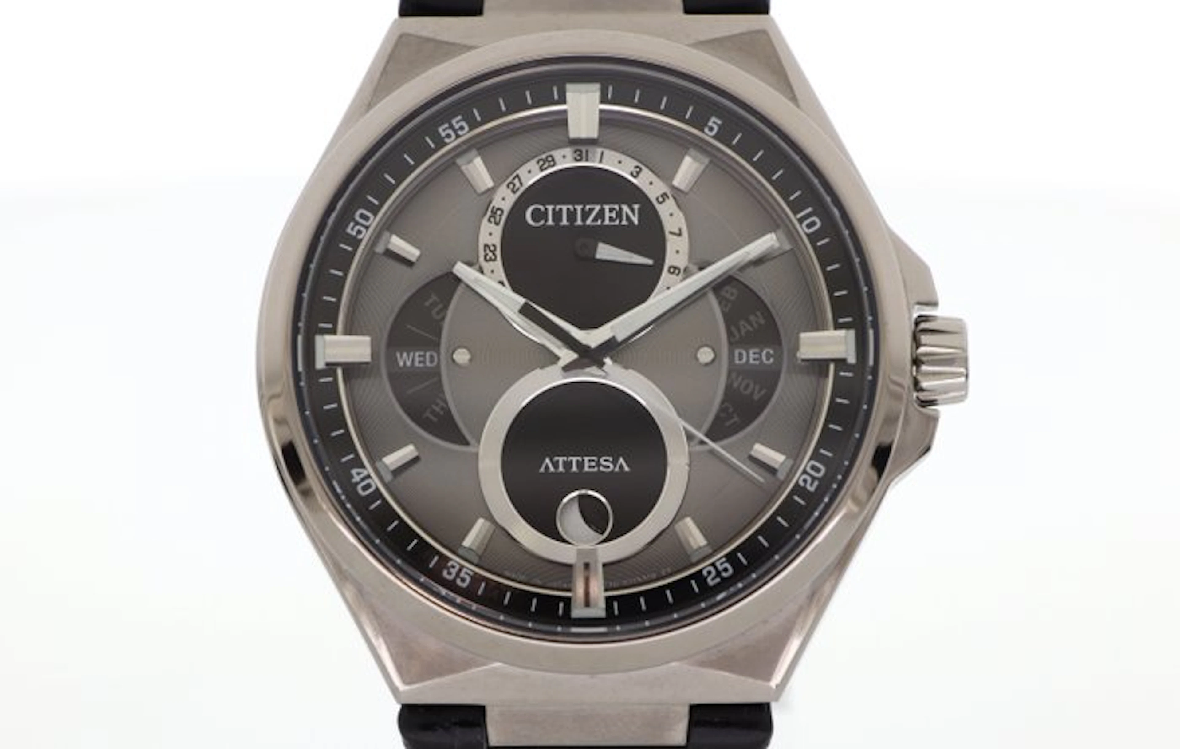 Citizen - Attesa ACT Line Eco-Drive Triple Calendar Moon...