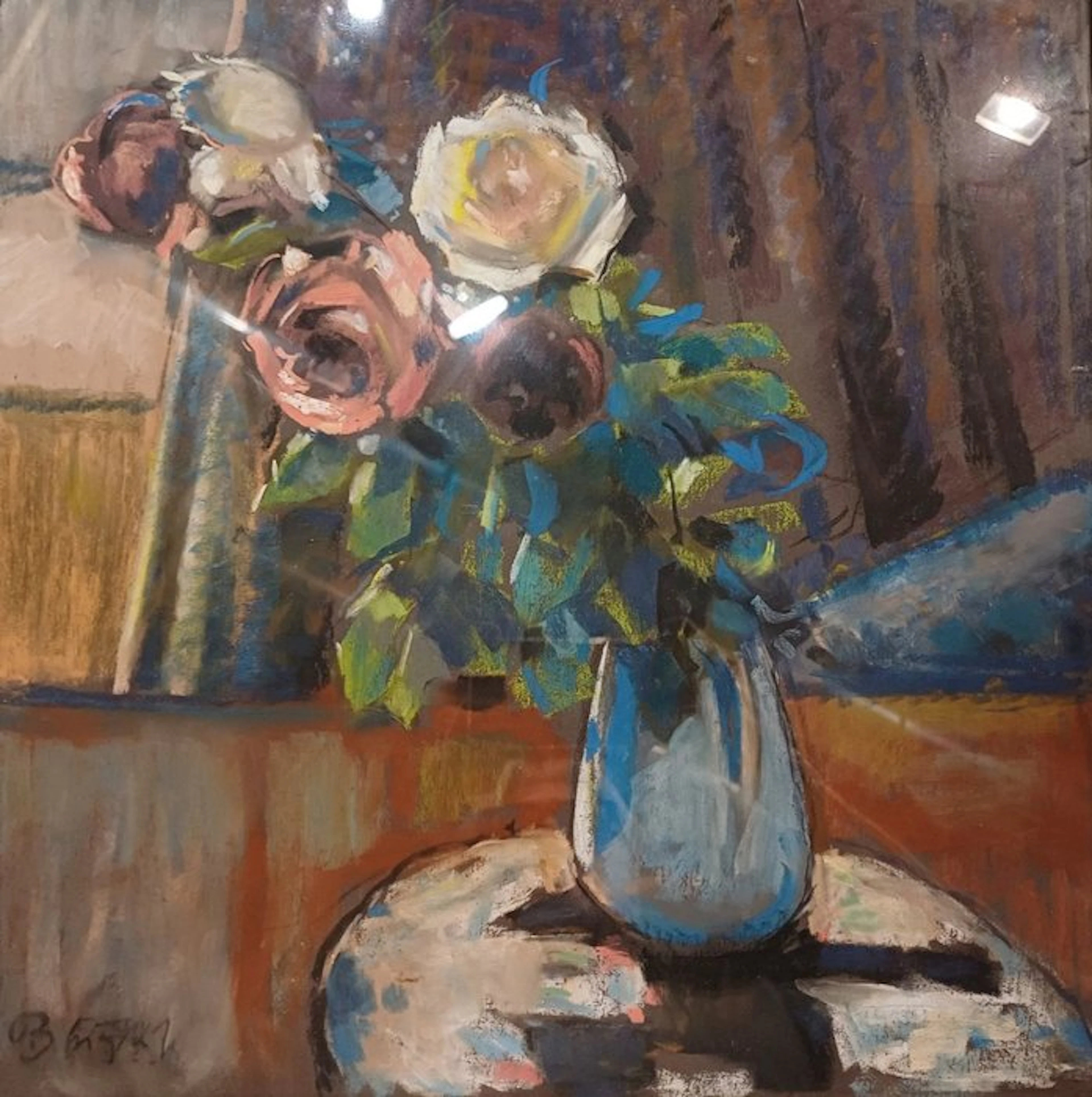 Paulo Ghiglia (1905-1979) - Vaso di rose