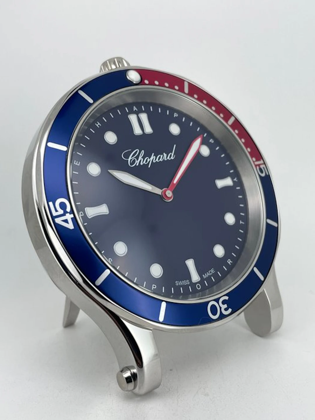 Table clock - Chopard - Contemporary Steel - 2010-2020 - Happy Sport