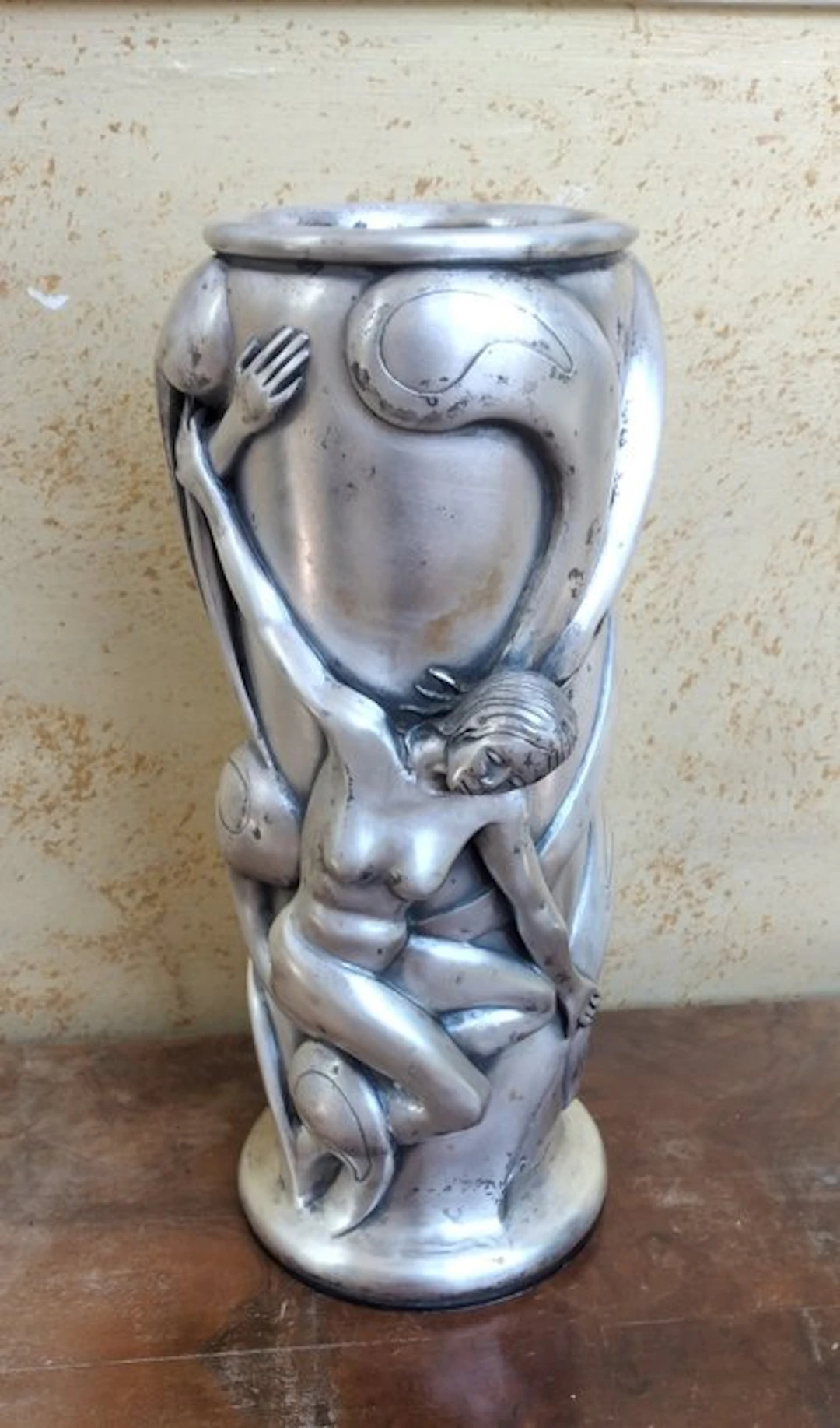 Vase - 800 silver vase - .800 silver - Ottaviani silver vase