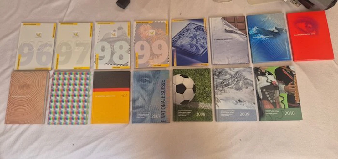 Switzerland 1996/2010 - Set of 15 Complete Annual Stamp Albums