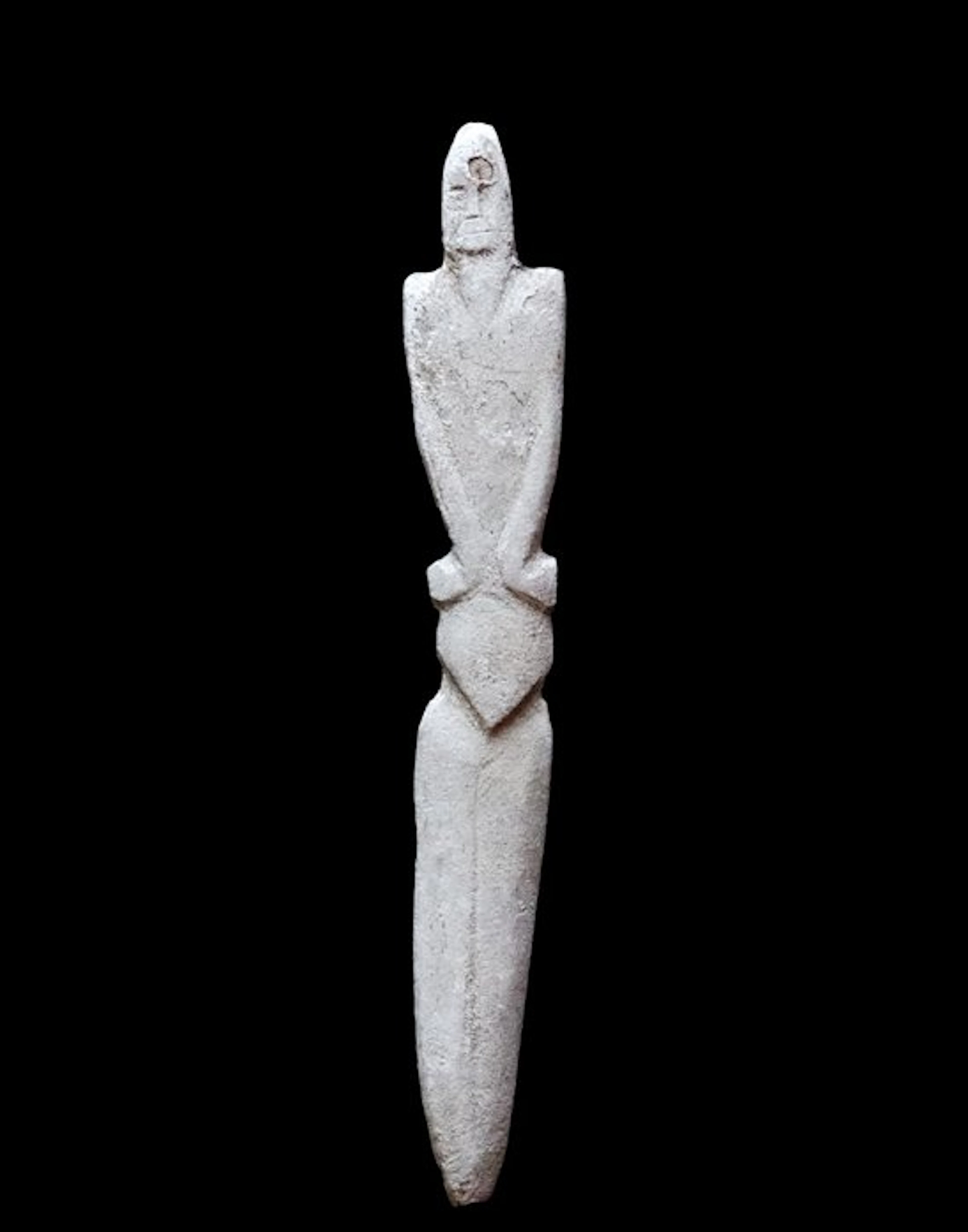 Pre-Cycladic Bone - Neolithic idol statuette - 5000/3000 BCE.