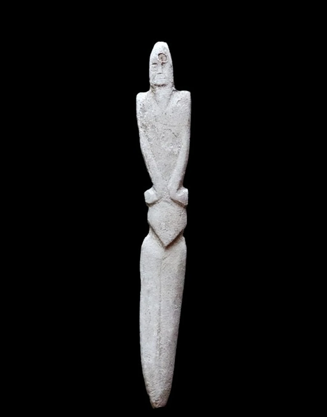 Pre-Cycladic Bone - Neolithic idol statuette - 5000/3000 BCE.