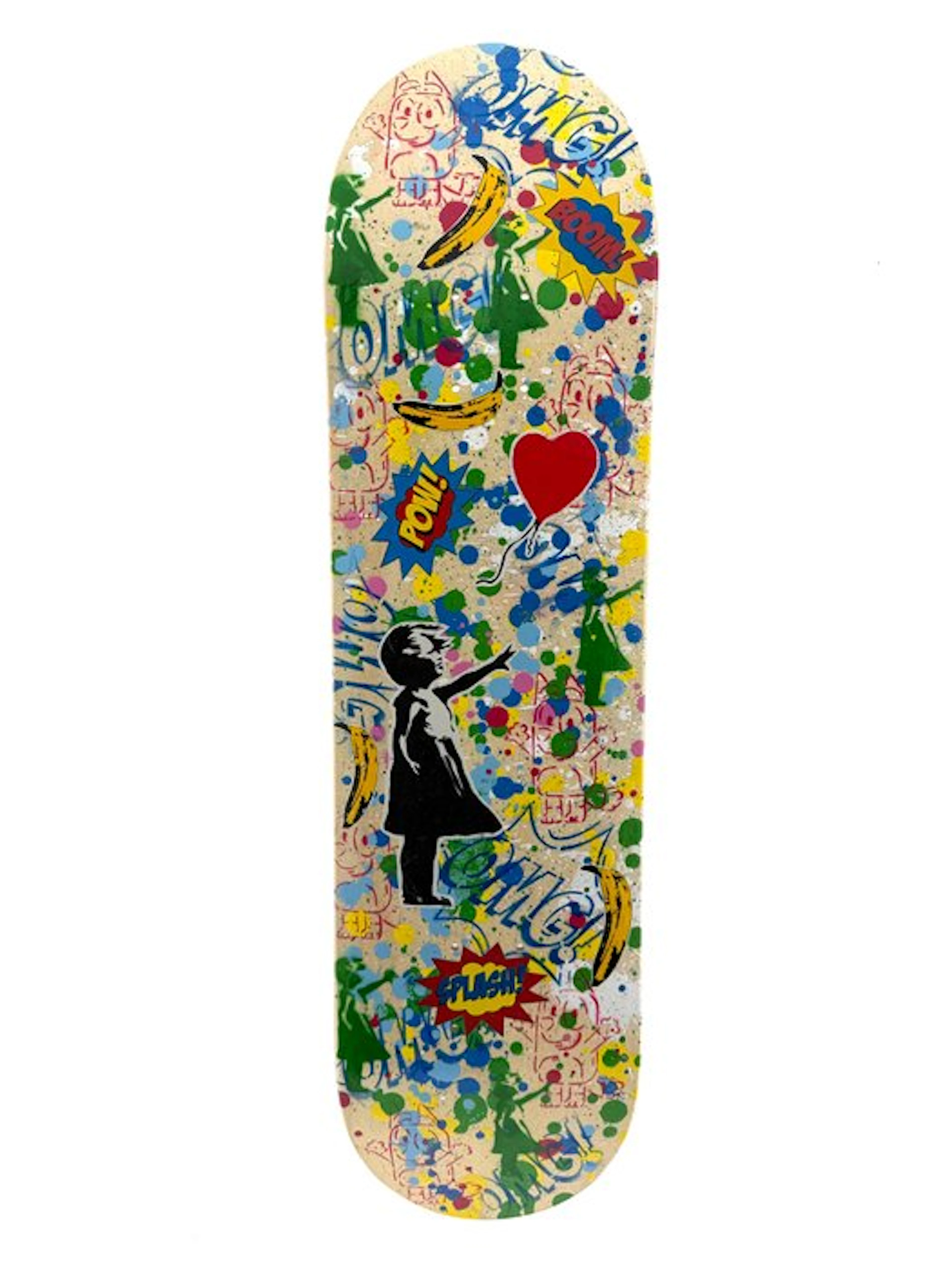 Koen Betjes (1992) - Banksy’s Balloon Girl x Street Skatedeck (incl wall mount)