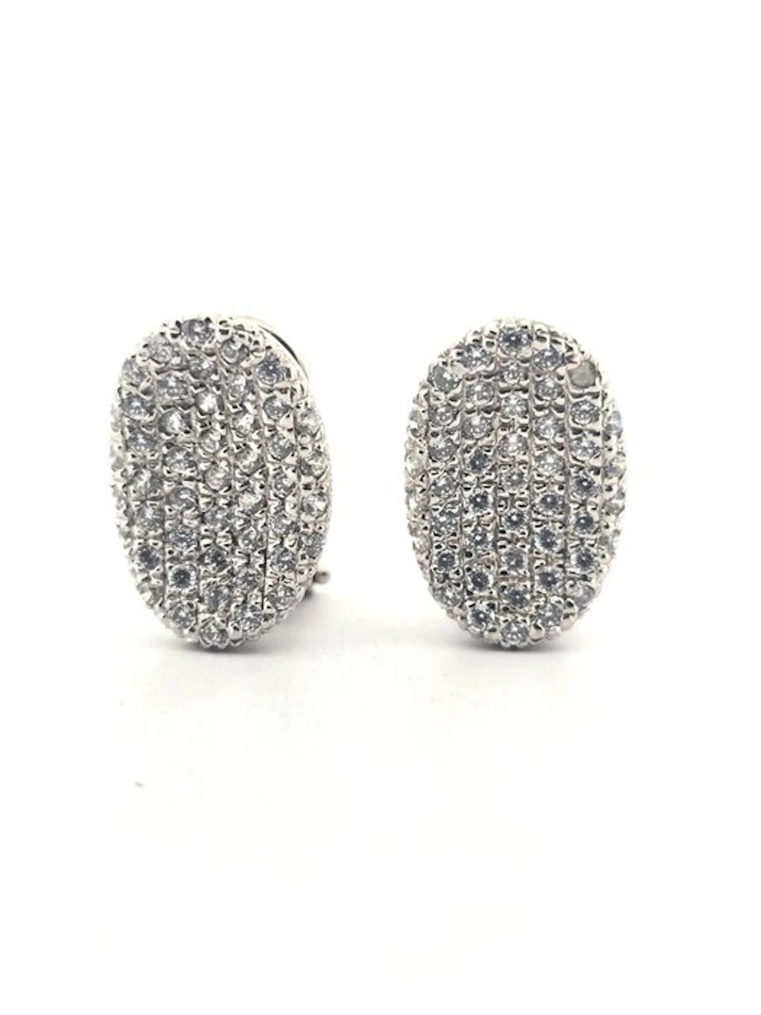 Earrings - 18 kt. White gold - 2.00ct. tw. Diamond (Natural)