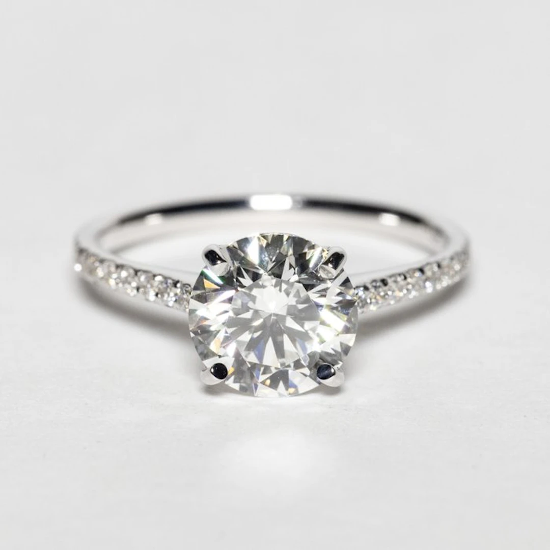No reserve price - Engagement ring - 18 kt