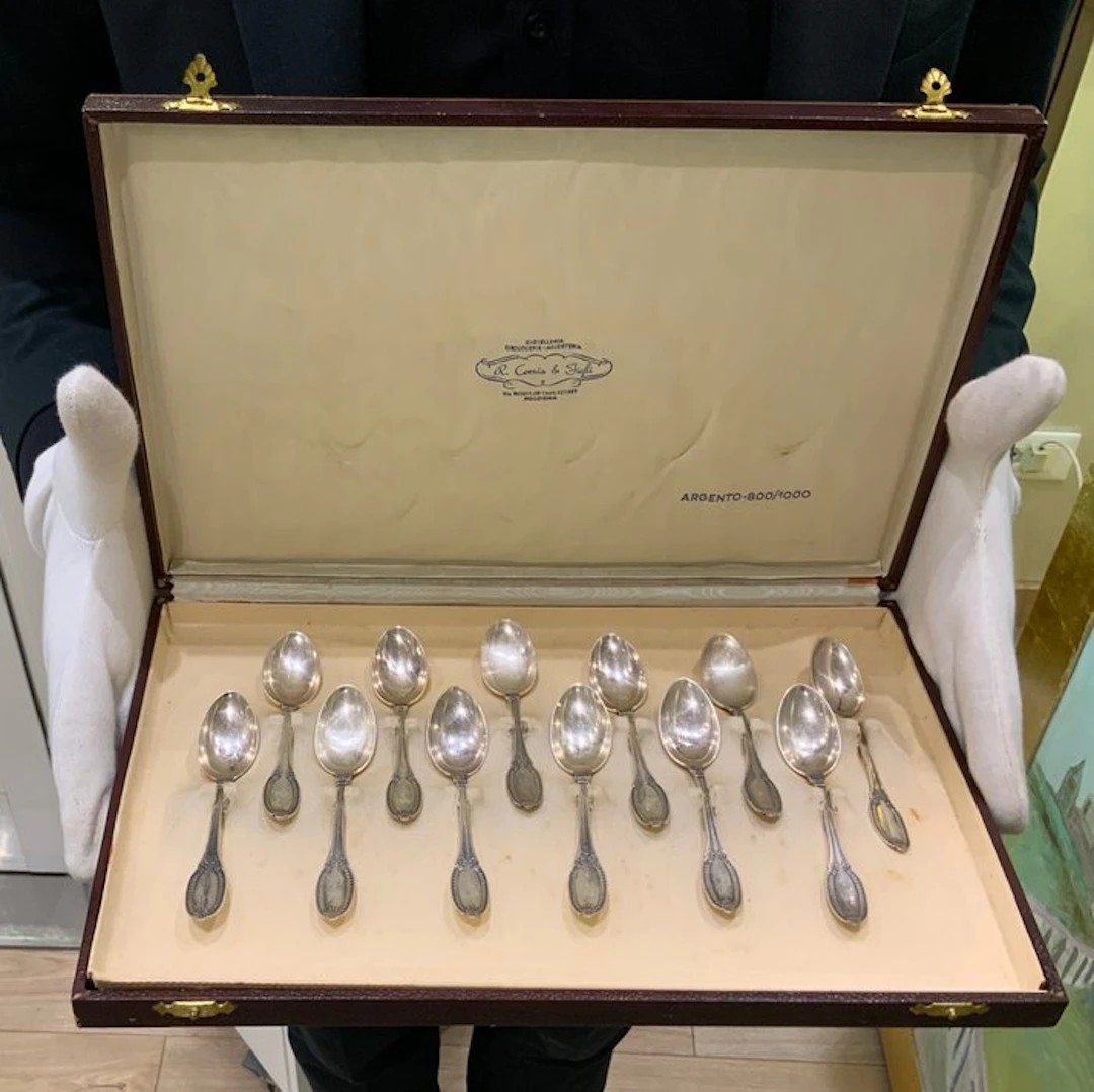 cornia - Cutlery set for 12 (12) - .800 silver - 800