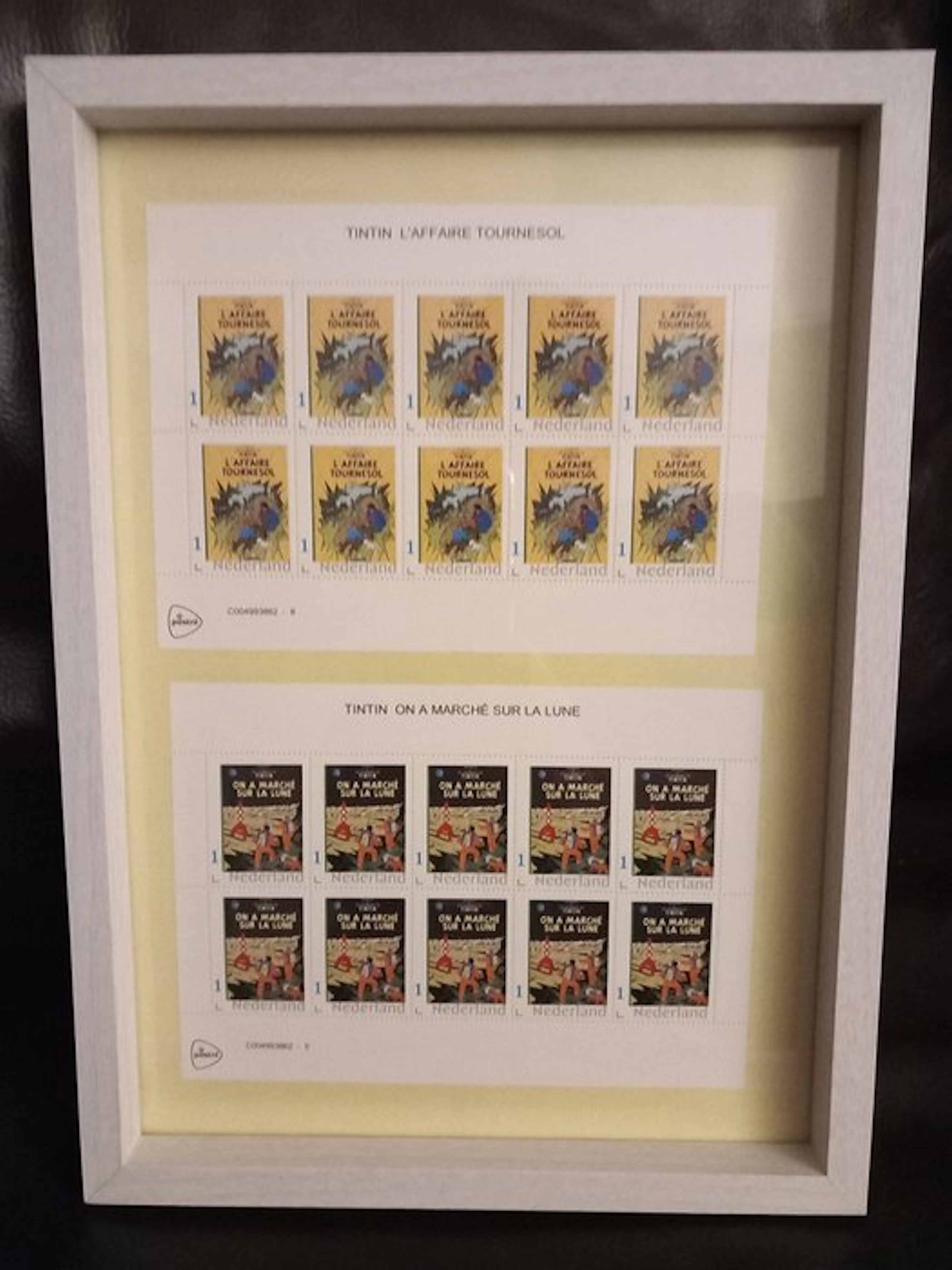 Tintin Hergé Moulinsart 2 Planches Timbres Tintin...