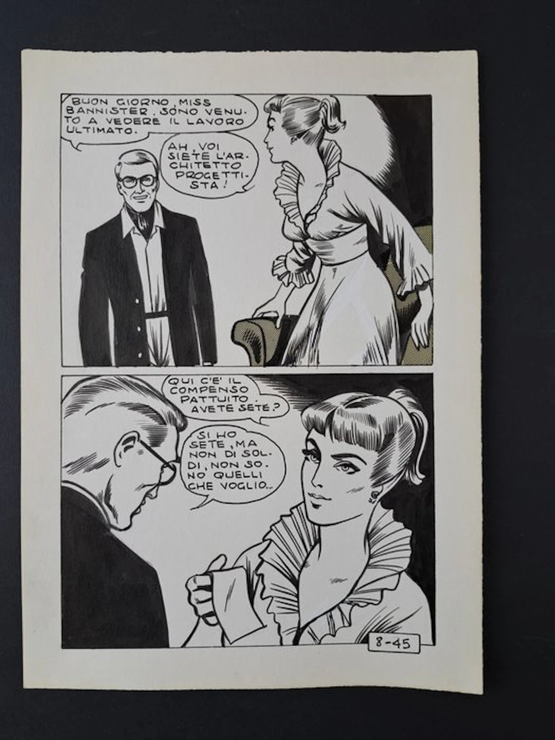 Magnus & Bunker - 1 Original page - Satanik: Delitto Perfetto - 1965