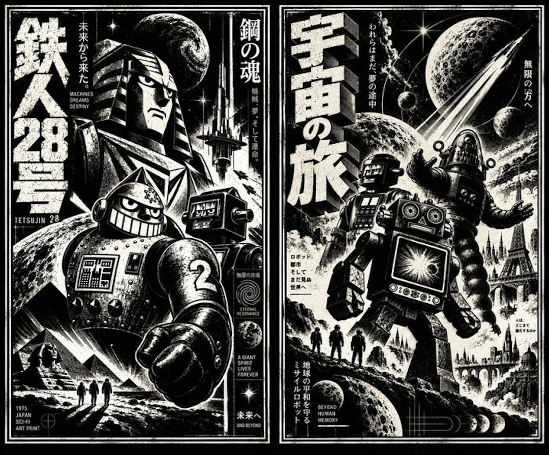 Æ (XX-XXI) - BUNDLE!! Tetsujin 28 & Japanese Tin Robots...