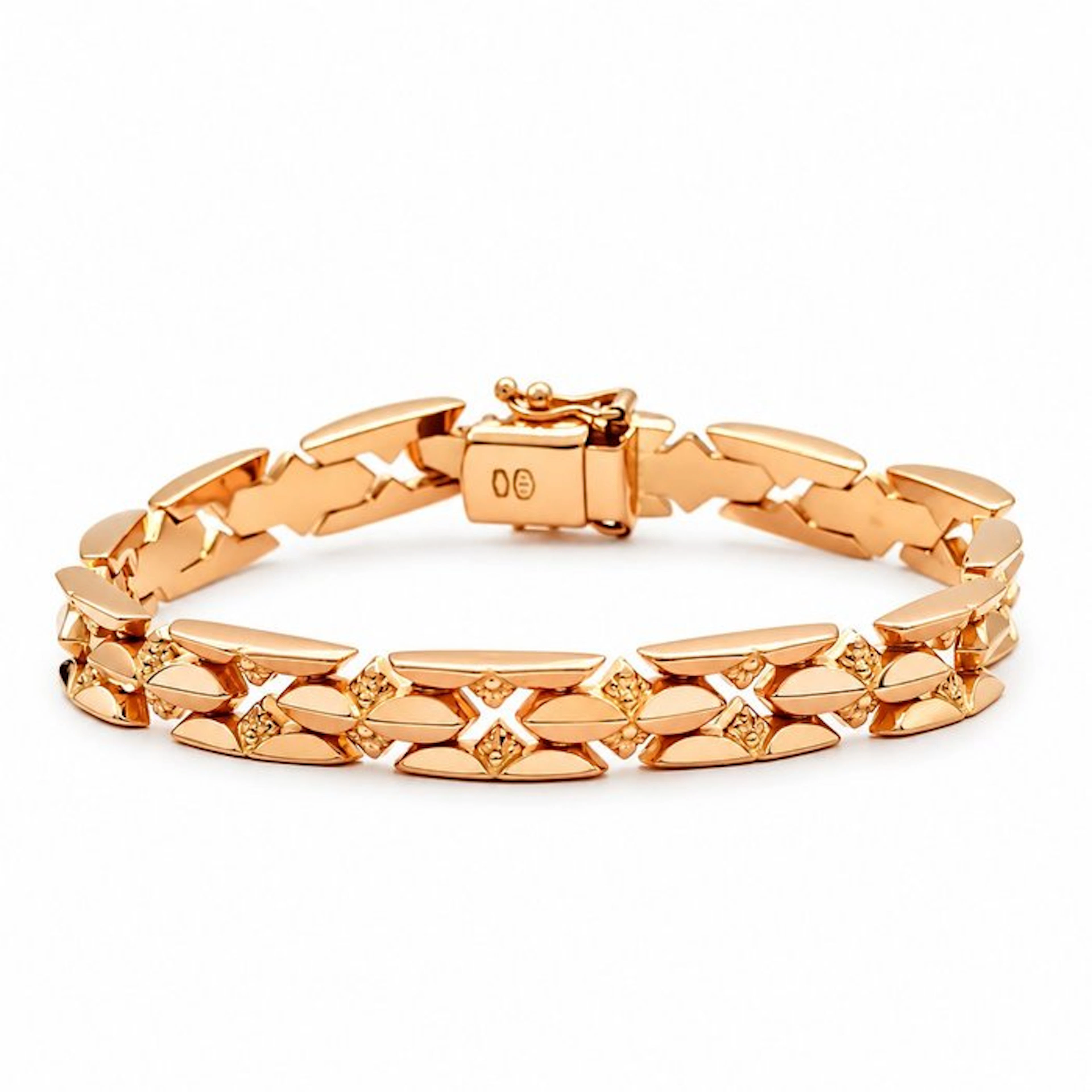 Bracelet - 18 kt. Yellow gold - Made in Italy - Handmade