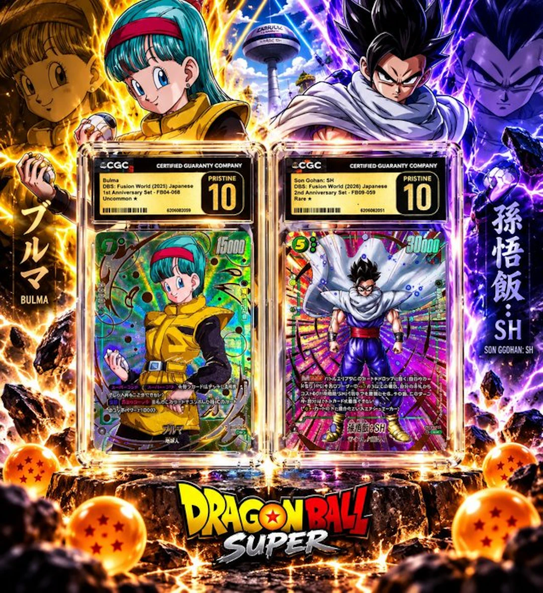 Bandai - 2 Graded card - Dragon Ball