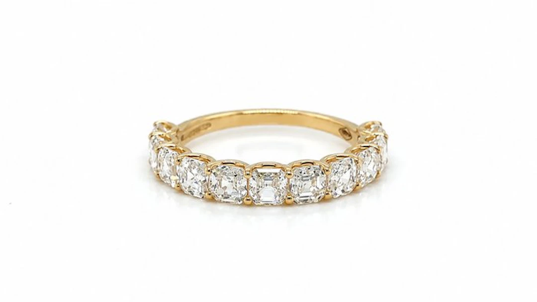 No reserve price - Ring - 14 kt. Yellow gold - 3.07ct. tw. Diamond (Lab-grown)