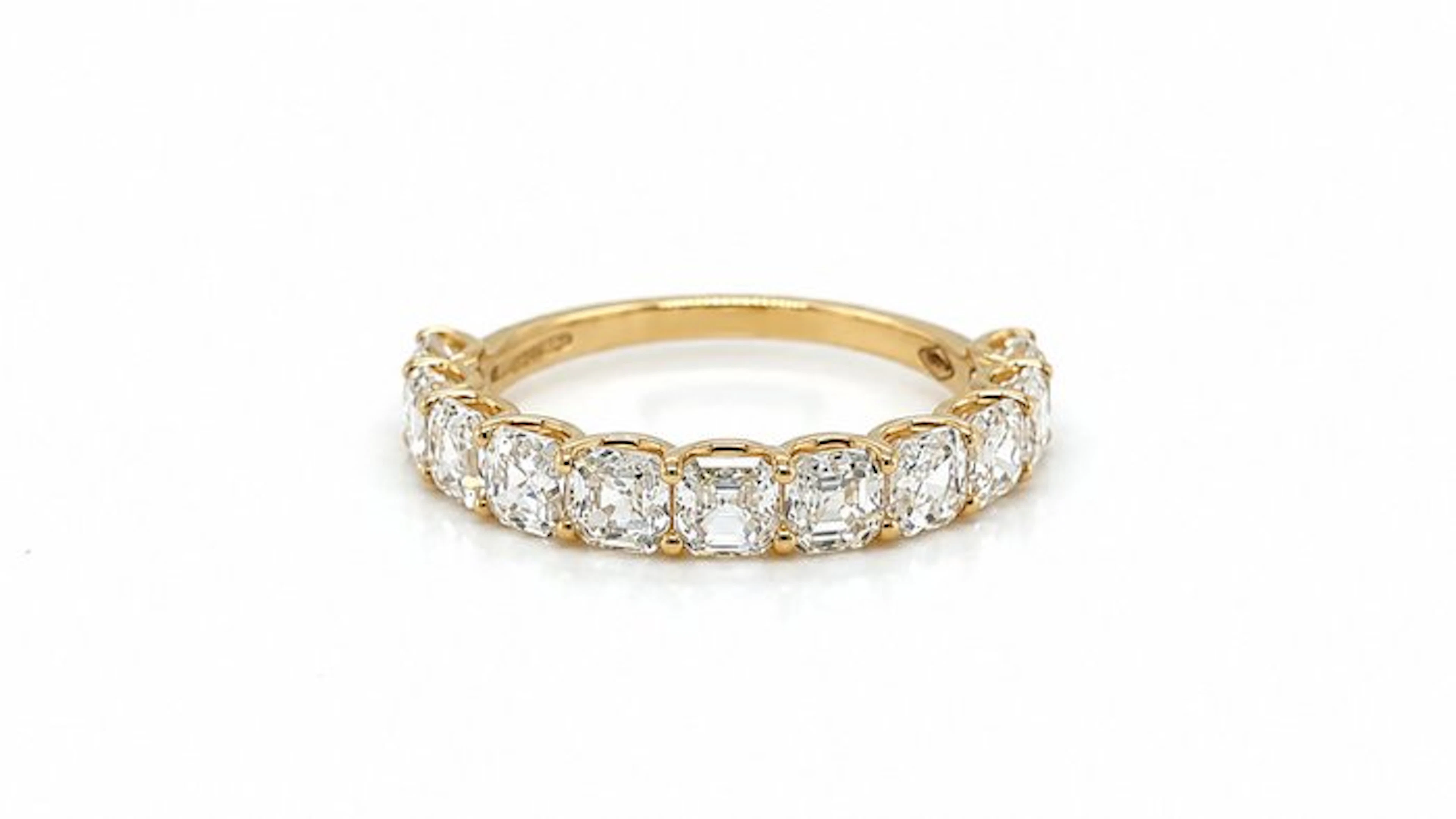 No reserve price - Ring - 14 kt. Yellow gold - 2.10ct. tw. Diamond (Lab-grown)