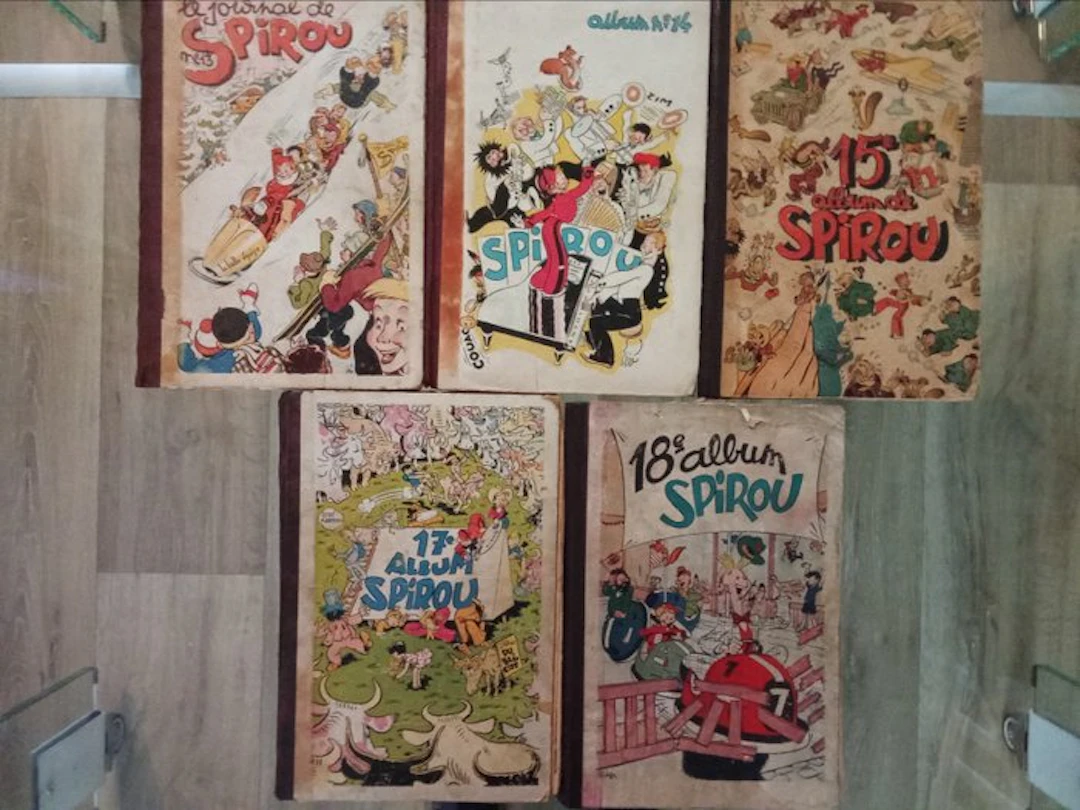 Spirou (magazine) - Recueils N°13 au N°15 + N°17 + N°18...