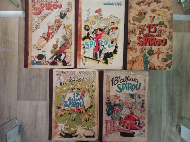 Spirou (magazine) - Recueils N°13 au N°15 + N°17 + N°18...