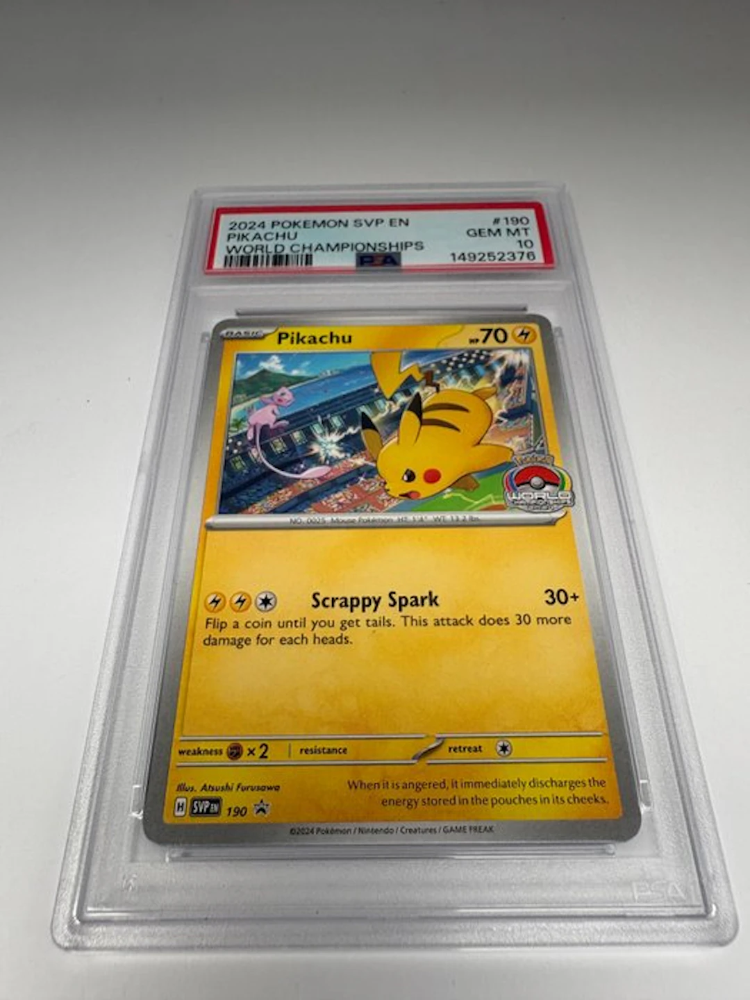 Pokémon - 1 Graded card - Pikachu 190 Event exclusive or...