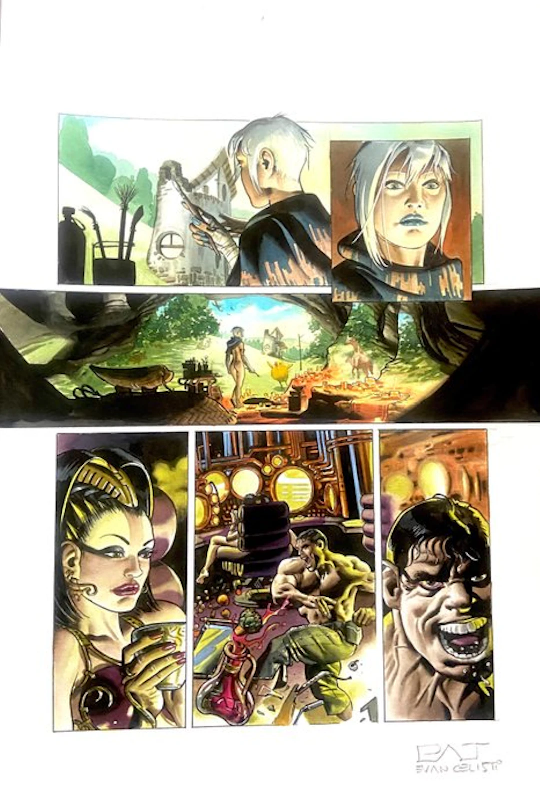 Evangelisti, Patrizio - 1 Original colour page - Termite Bianca