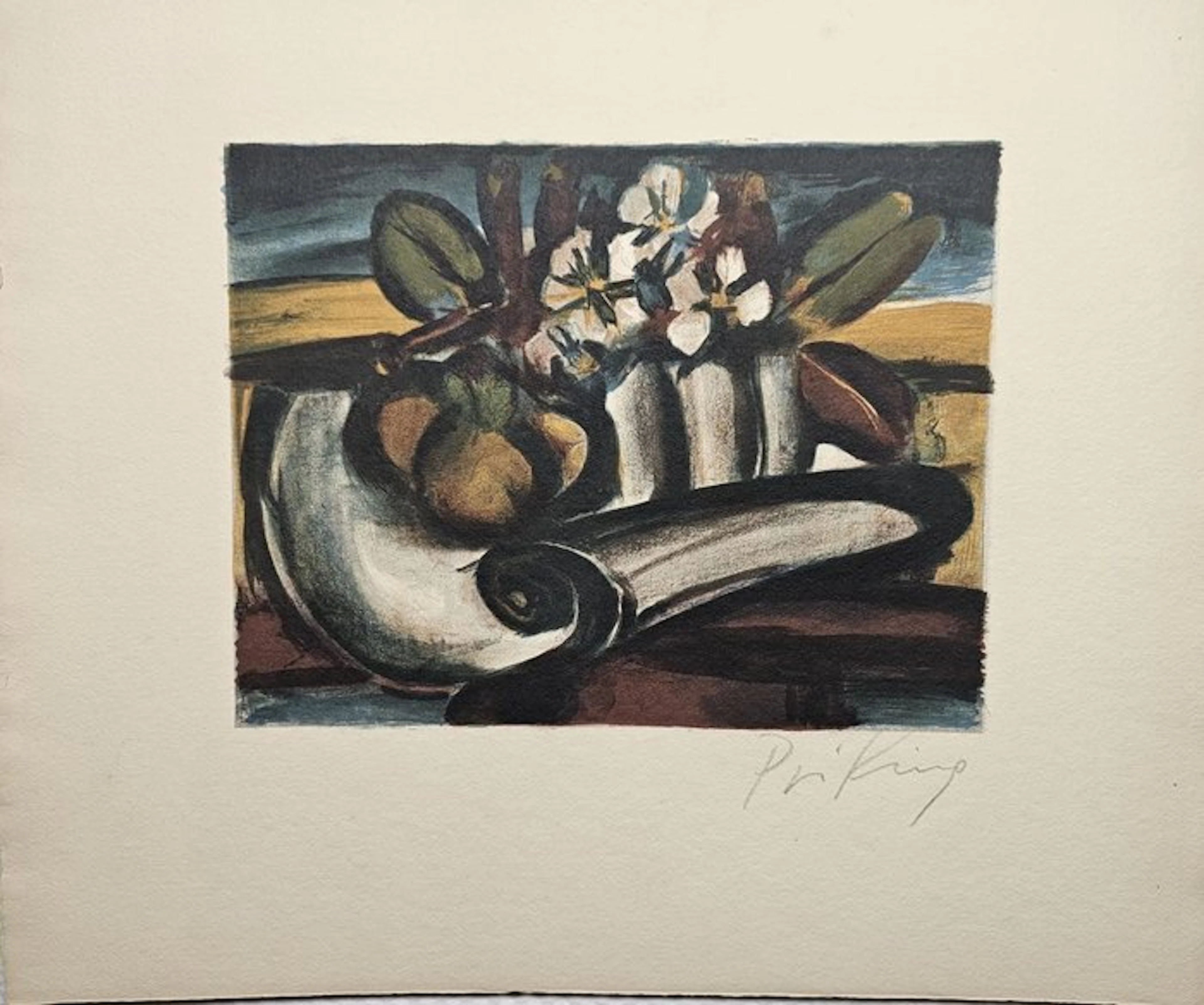 Franz Priking (1929-1979) - Coupe aux fleurs