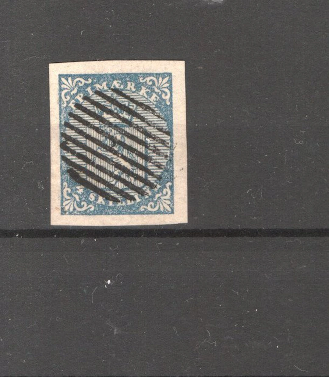 Norway 1855 - Norway number 1 with certificate.
