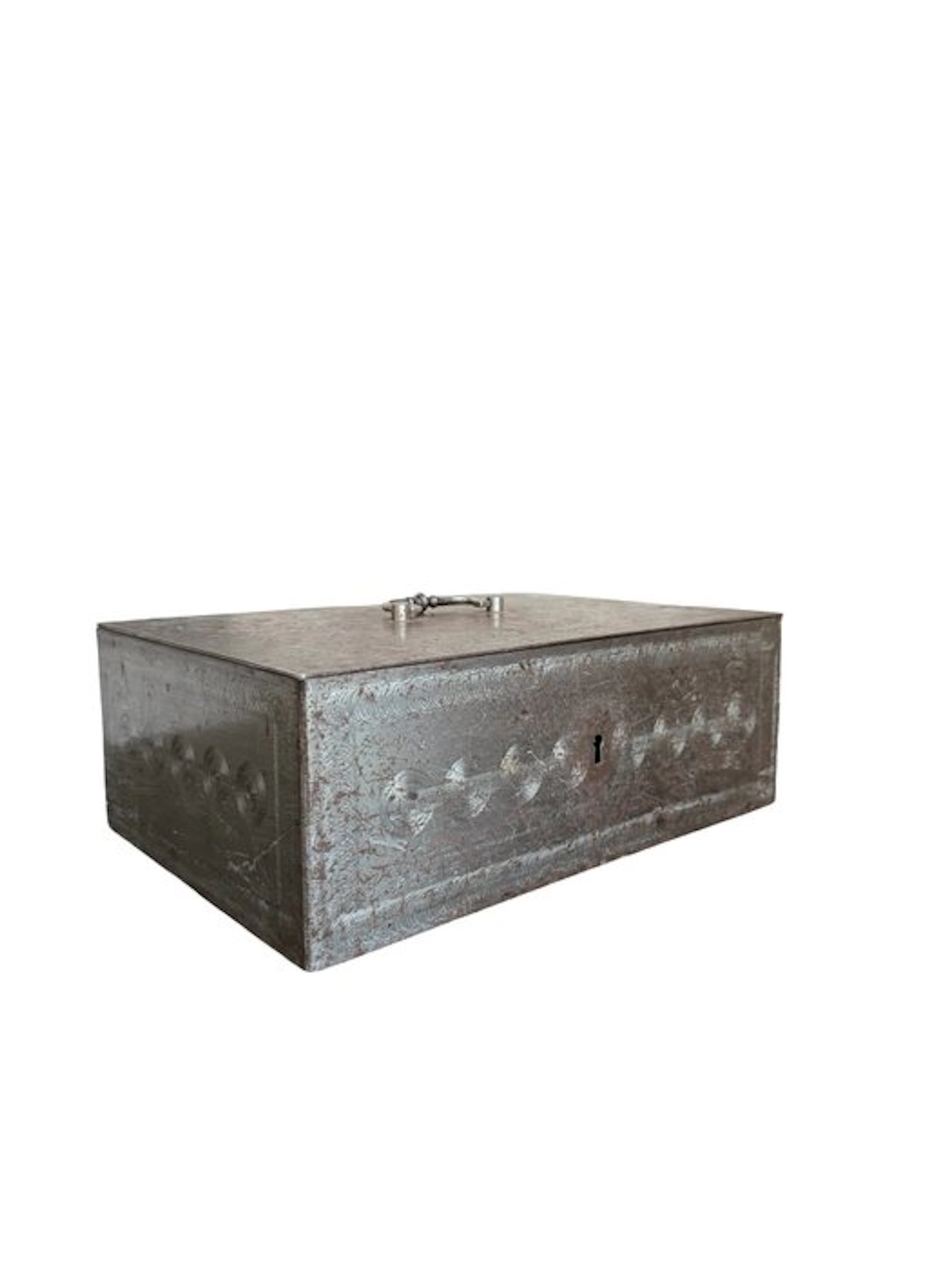 Large Beaumont Antique Strongbox – Hand-Engraved Steel - Strongbox - Steel
