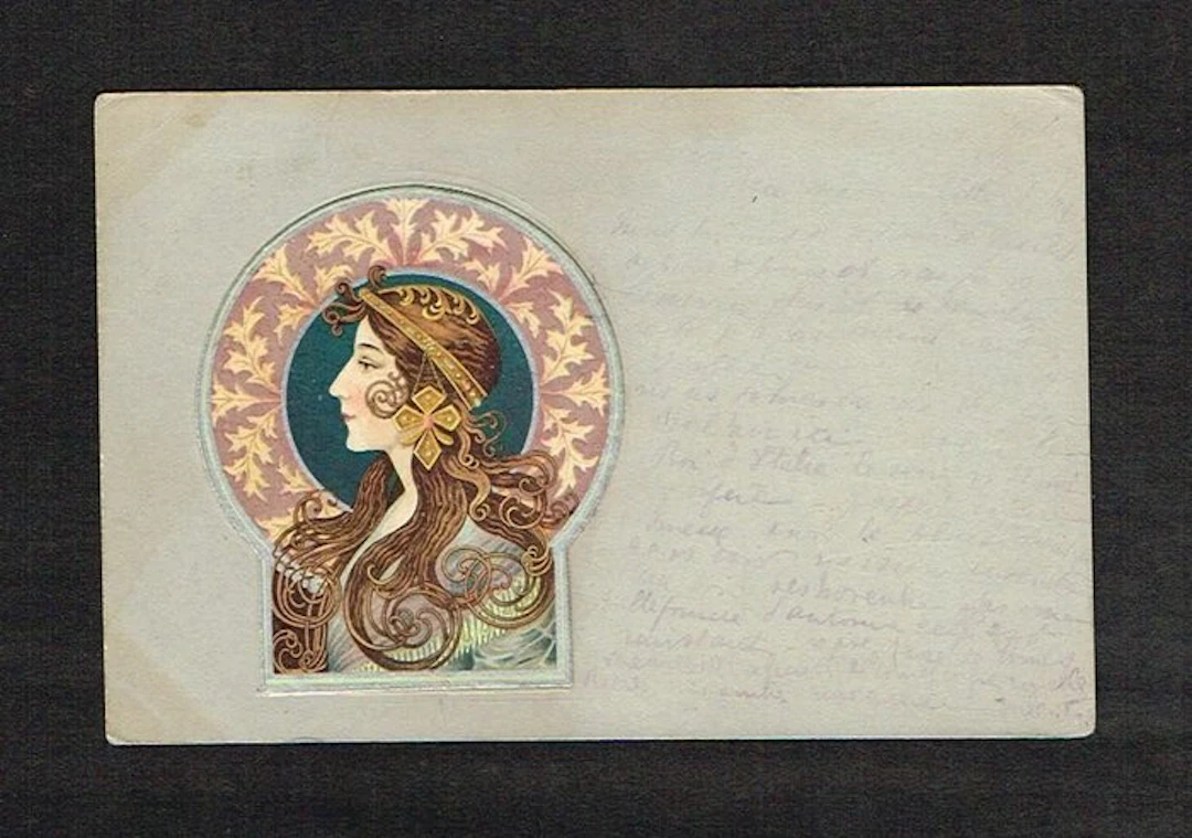 Mucha – Illustrator – Art Nouveau – Postcard circulated...