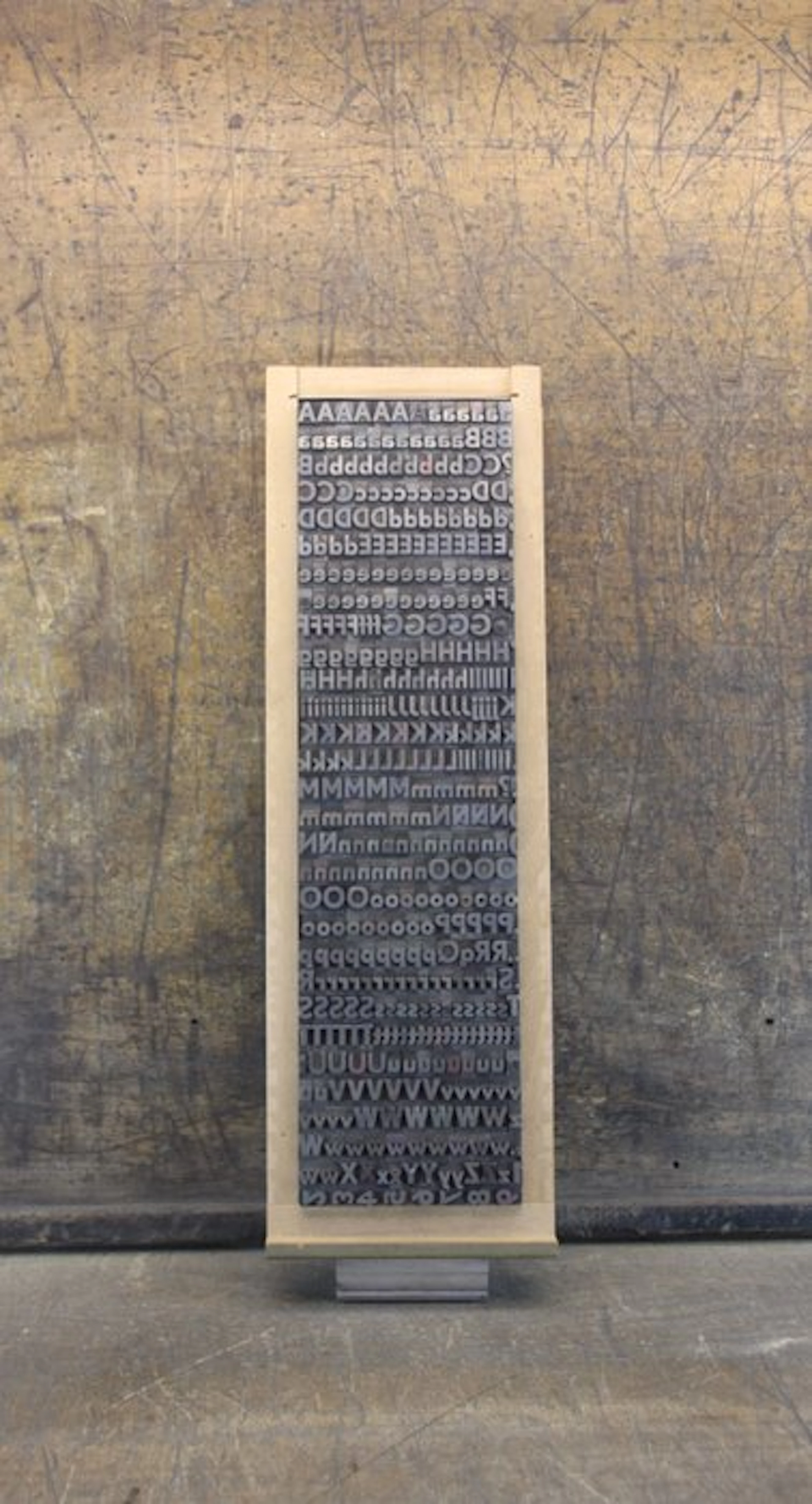 Printing blocks - een letterbak gevuld met een volledig...