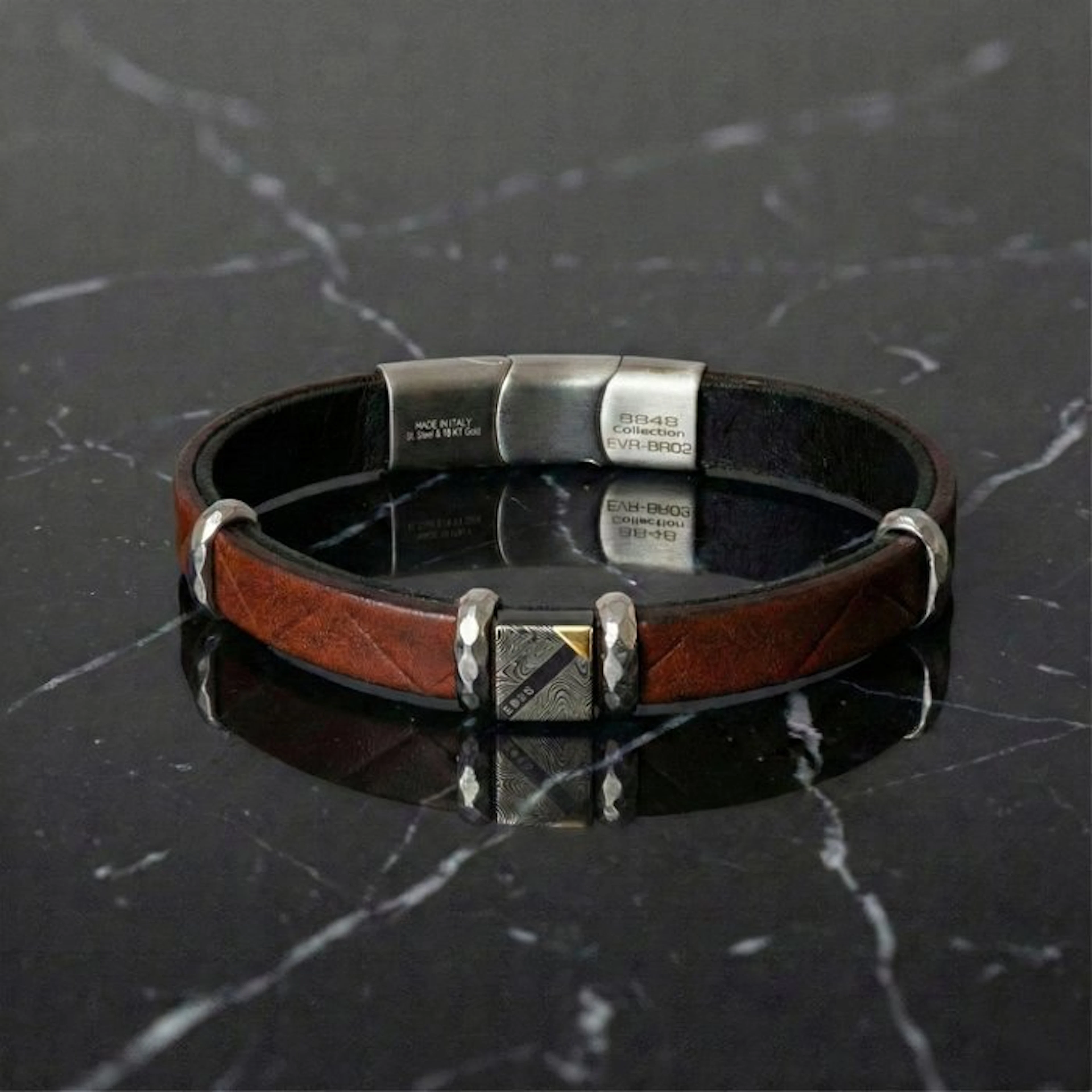 18 kt. - Base bracelet in surgical steel, Yellow gold - Bracelet -