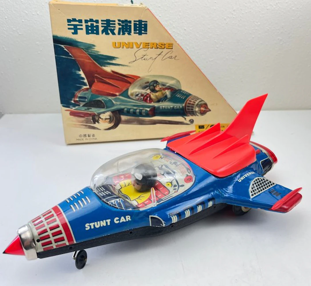 STF - Tin toy - Tin B/O Universe Stunt Car ME090 - 1960-1970 - China