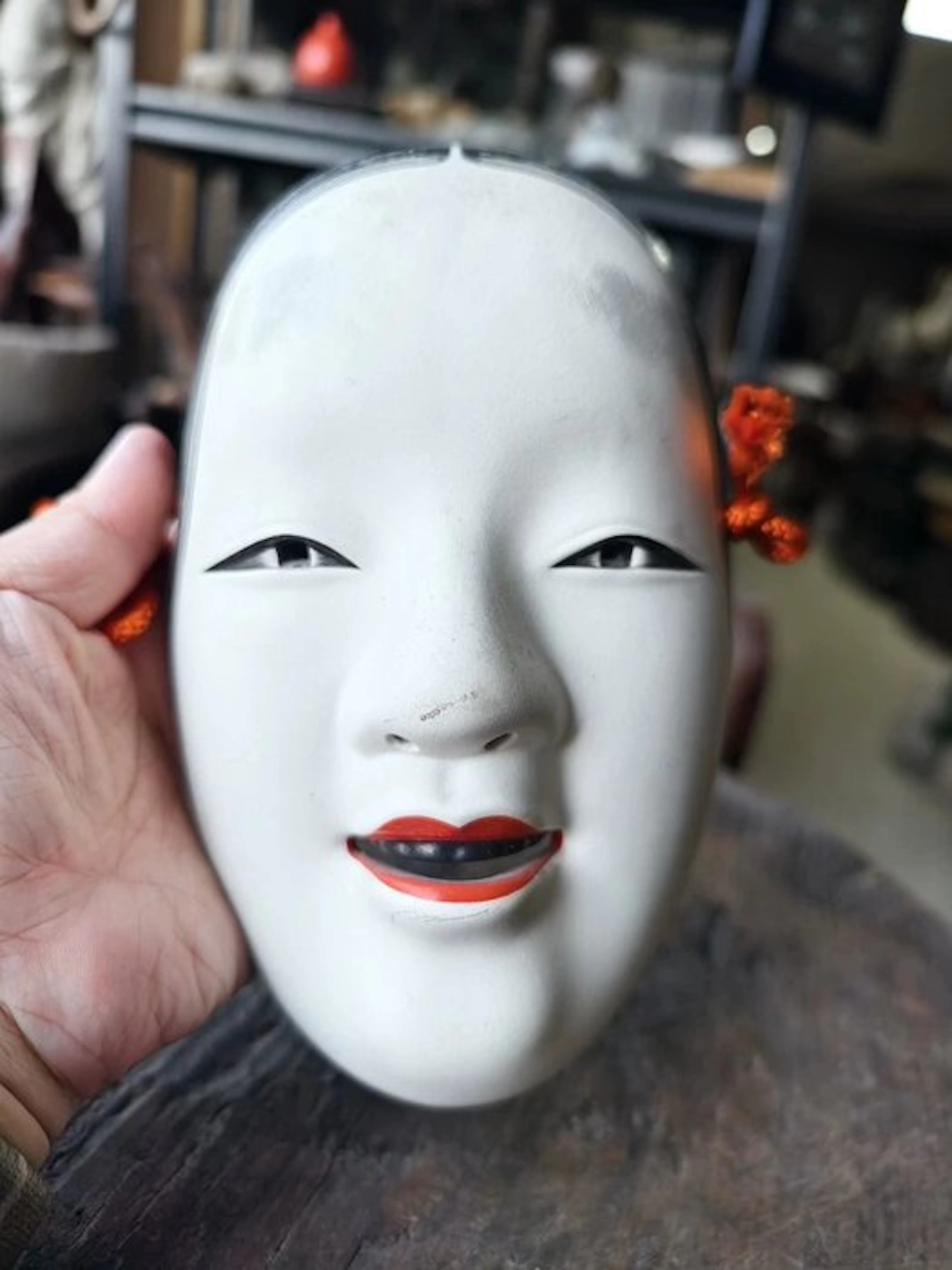 Mask - Japanese Noh masks, washi paper handmade masks (No reserve price)