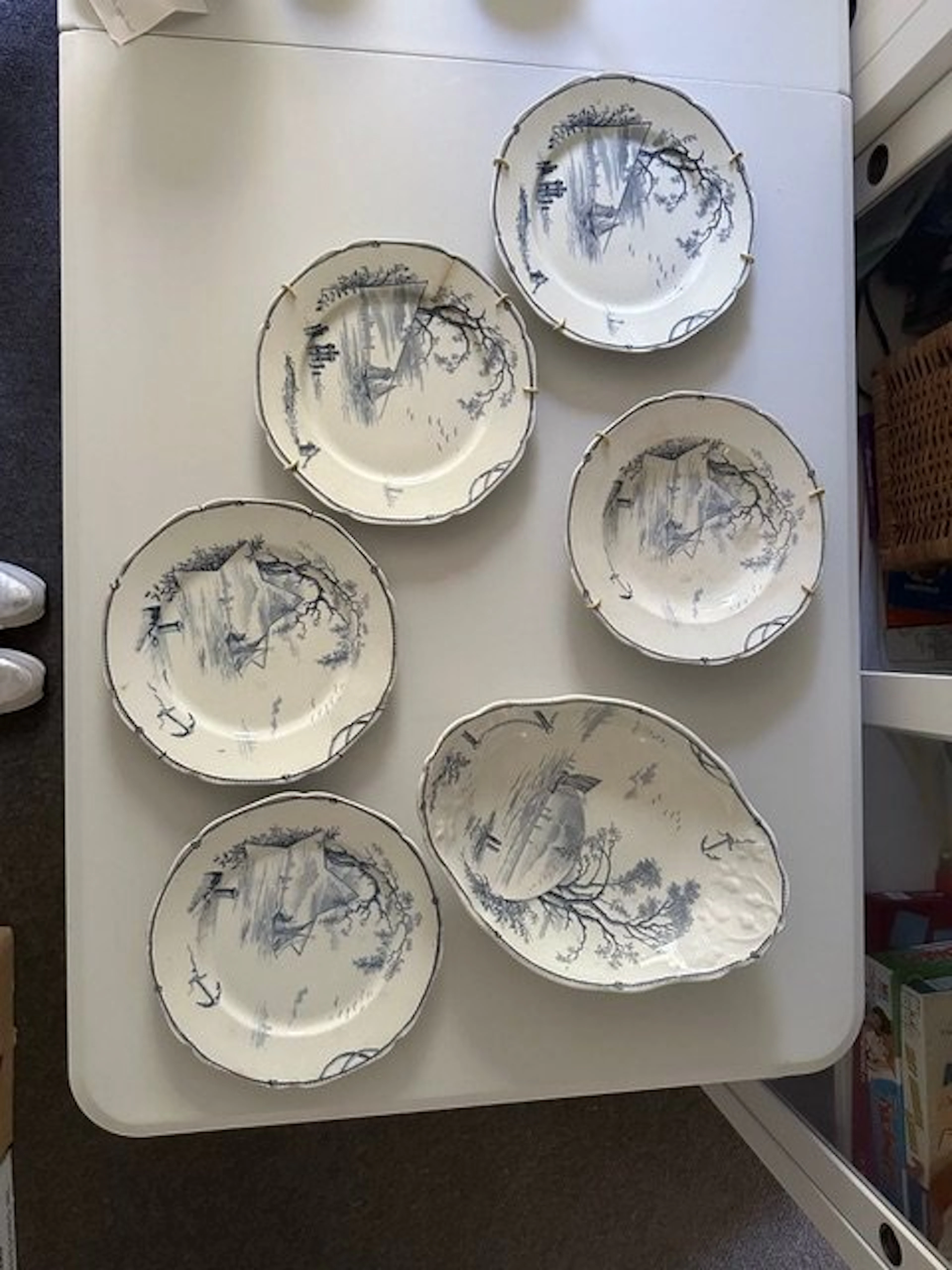 Marines - Dinner set (7) - Earthenware - Marines - Petrs Regout