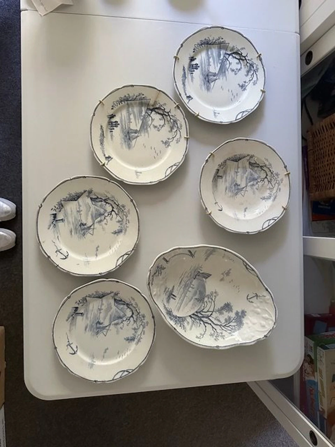 Marines - Dinner set (7) - Earthenware - Marines - Petrs Regout