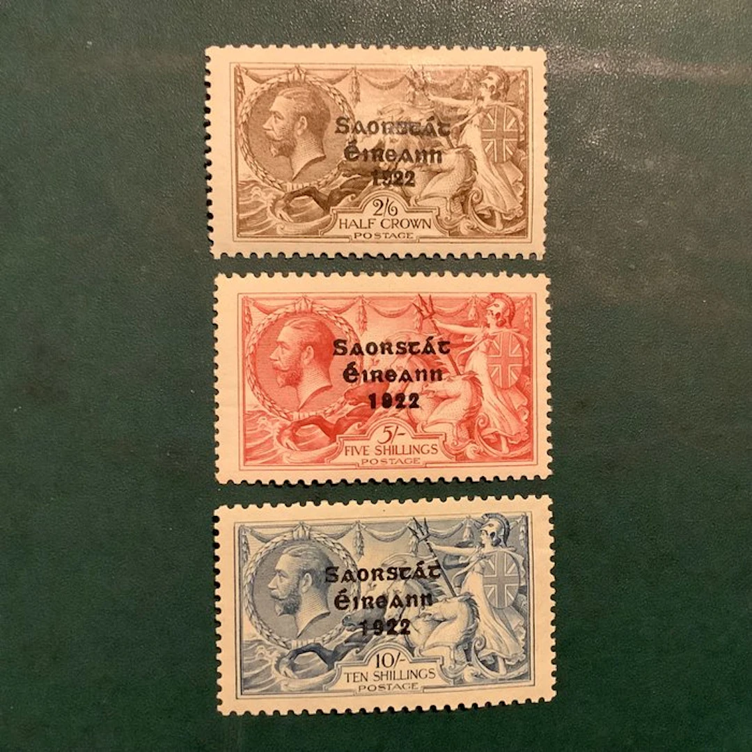 Ireland 1922 - Thom Printing : Seehorses - MH - Michel 37 I / 39 I