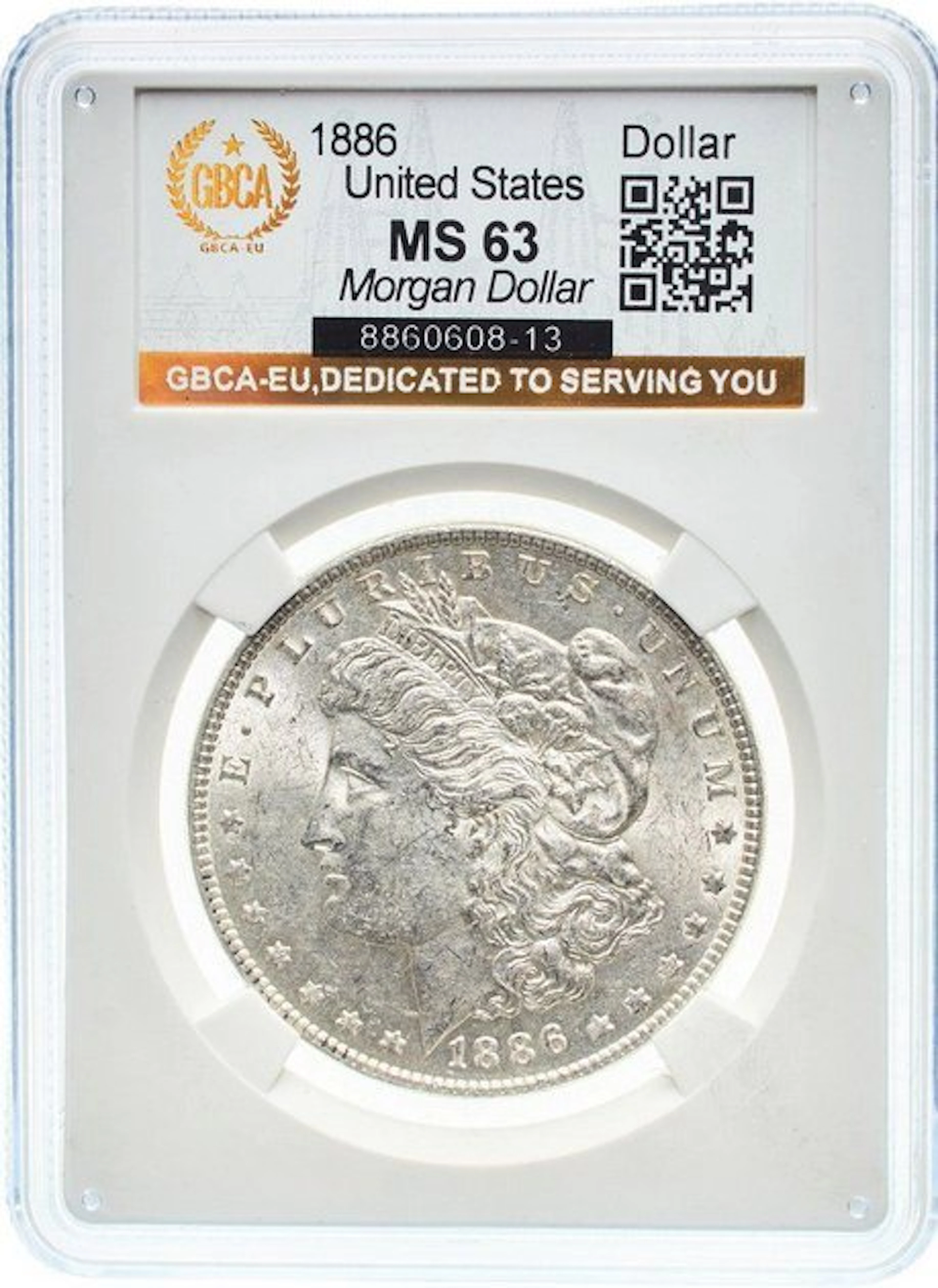United States. Morgan Dollar 1886 - MS63 (Philadelphia)