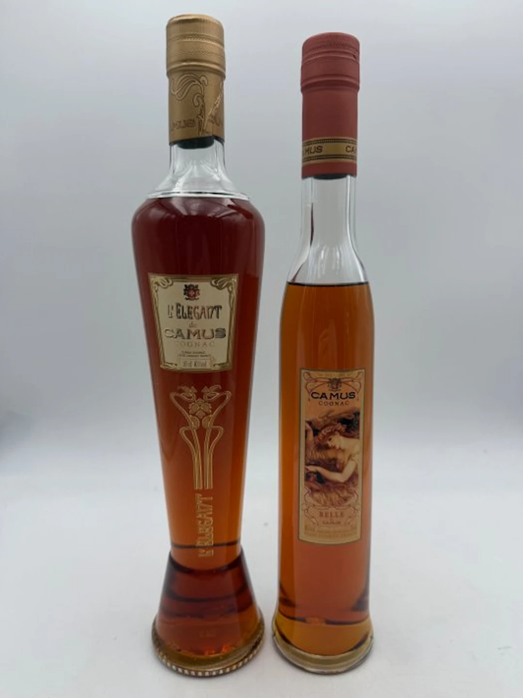 Camus - L'Elegant de Camus + Belle de Camus - b. 1990s - 50cl, 35cl - 2 bottles