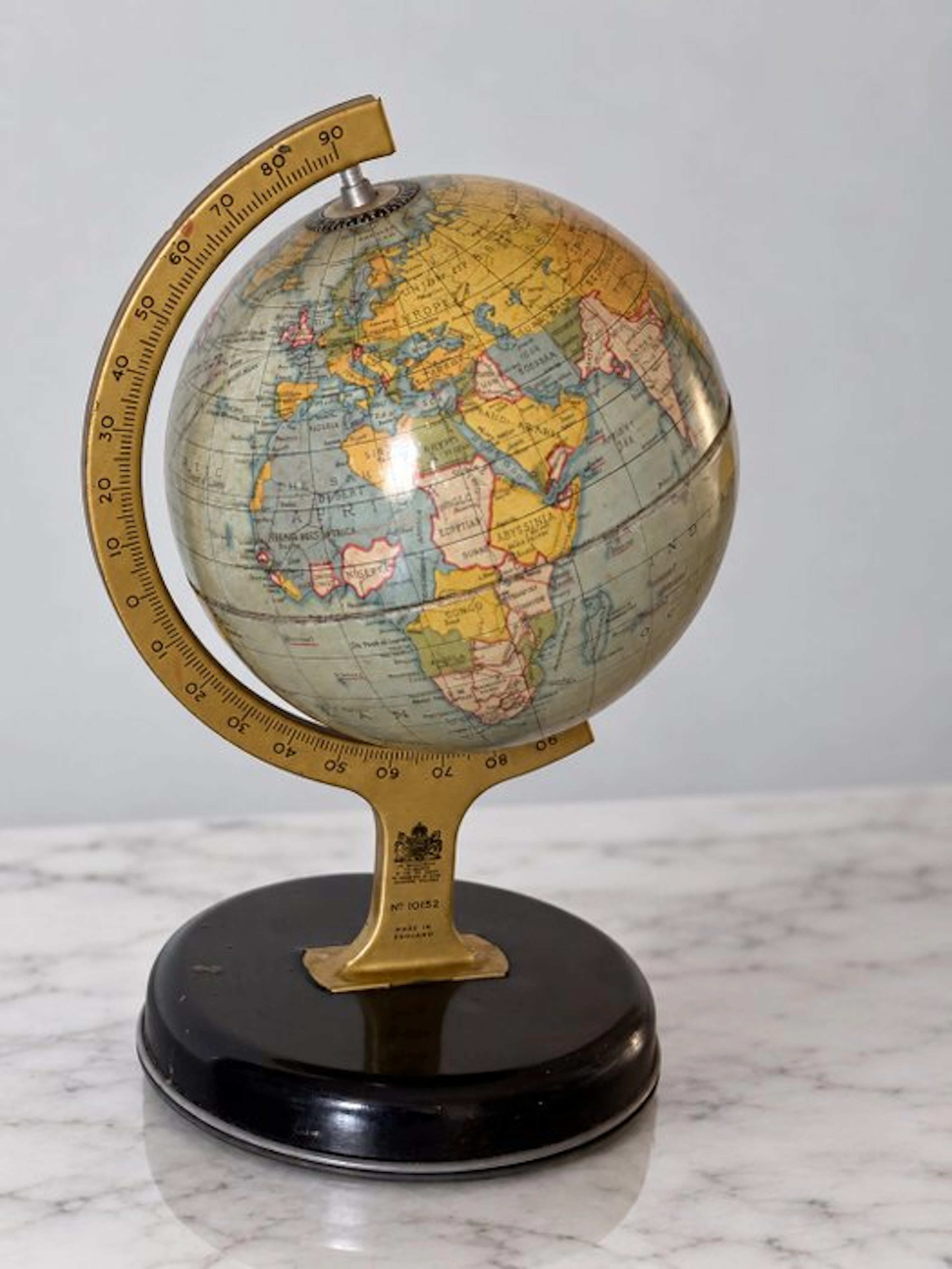 Terrestrial table globe - Rare Pre-War Chad Valley No