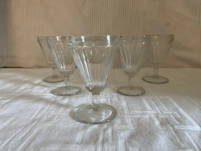 Baccarat - Champagne glass (5) - caton - Crystal - crystal wine glasses