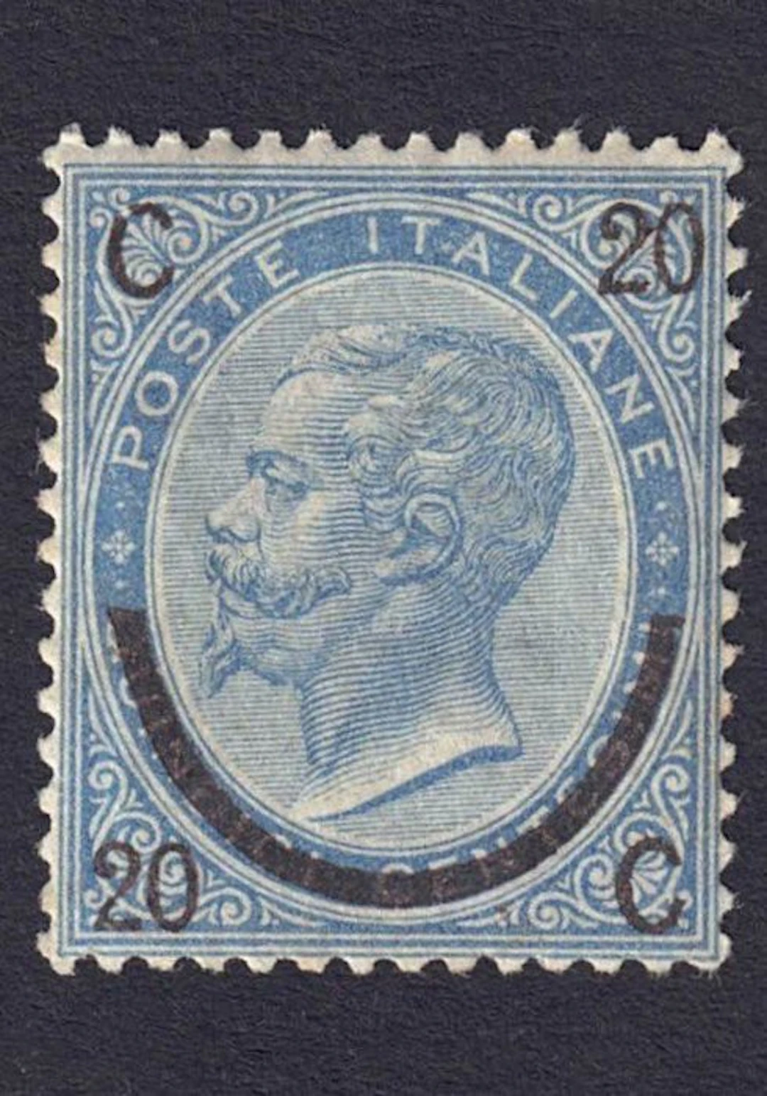 Italy Kingdom 1865 - DE LA RUE 20 cent on 15 cent Type III