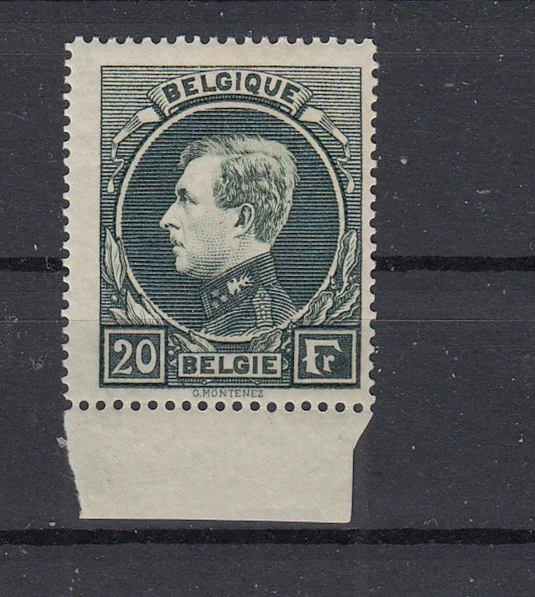Belgium 1930 - Montenez - OBP : 290B donkergroen