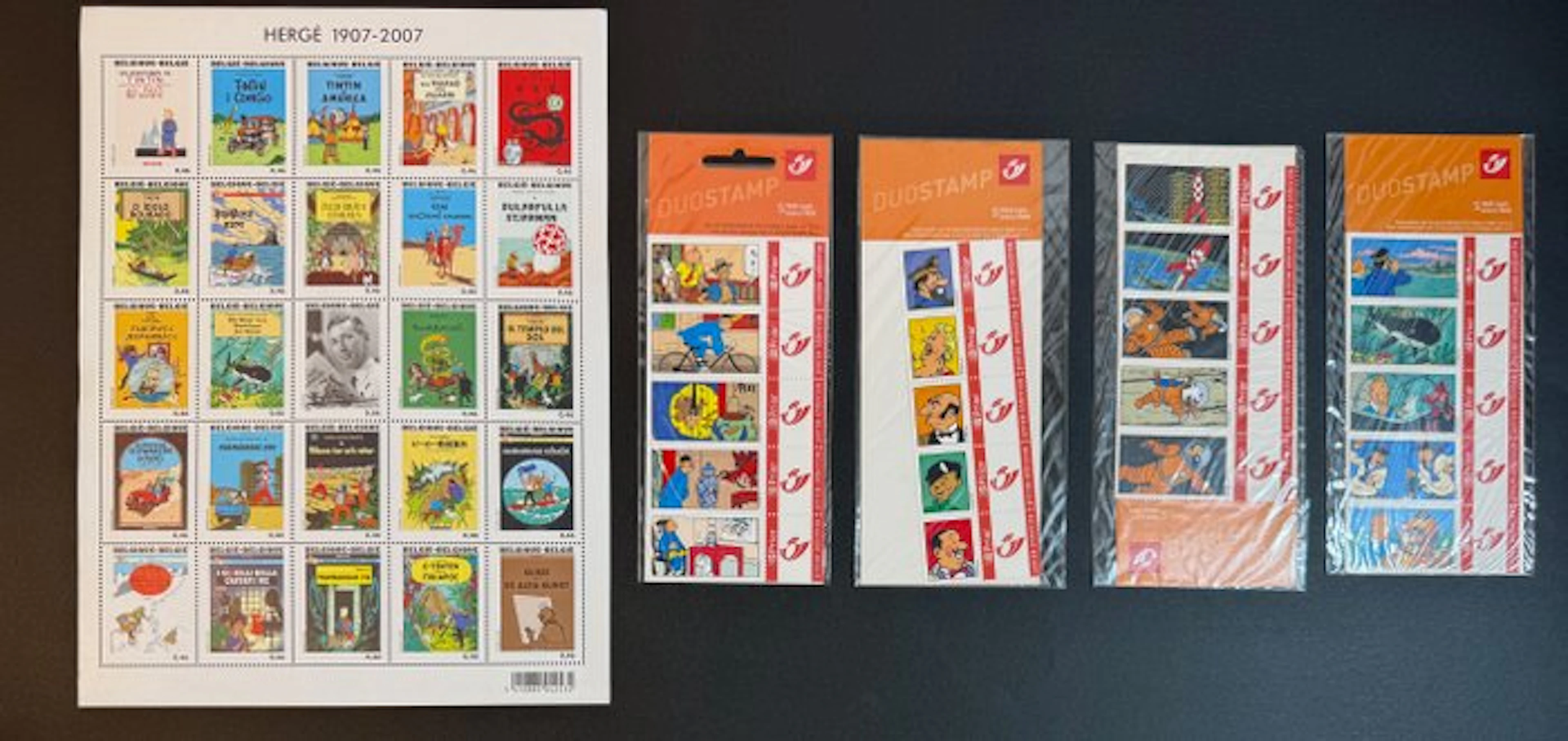 Tintin - 5 Stamps - Poste Belge - 2002